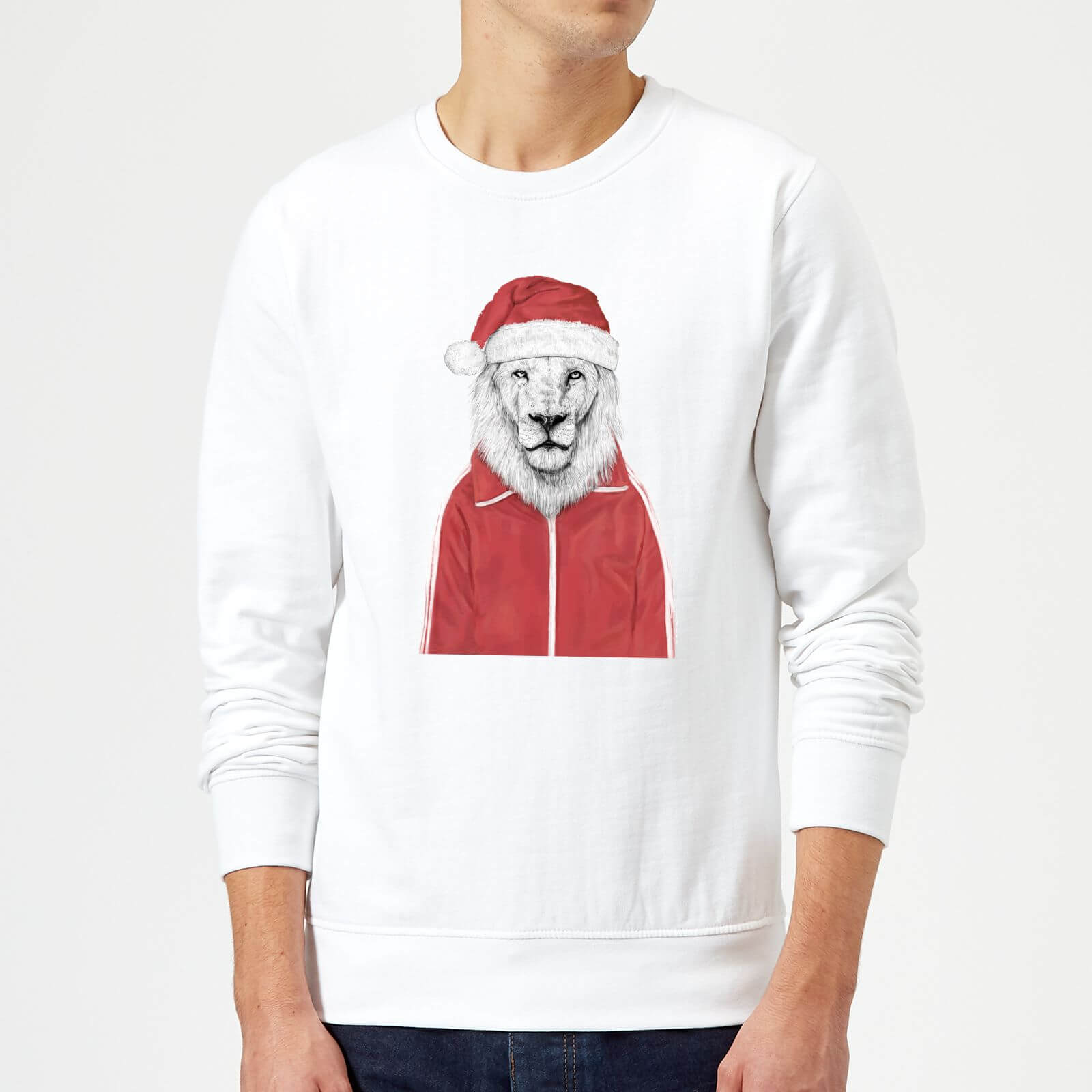 Balazs Solti Santa Lion Sweatshirt - White - S - White