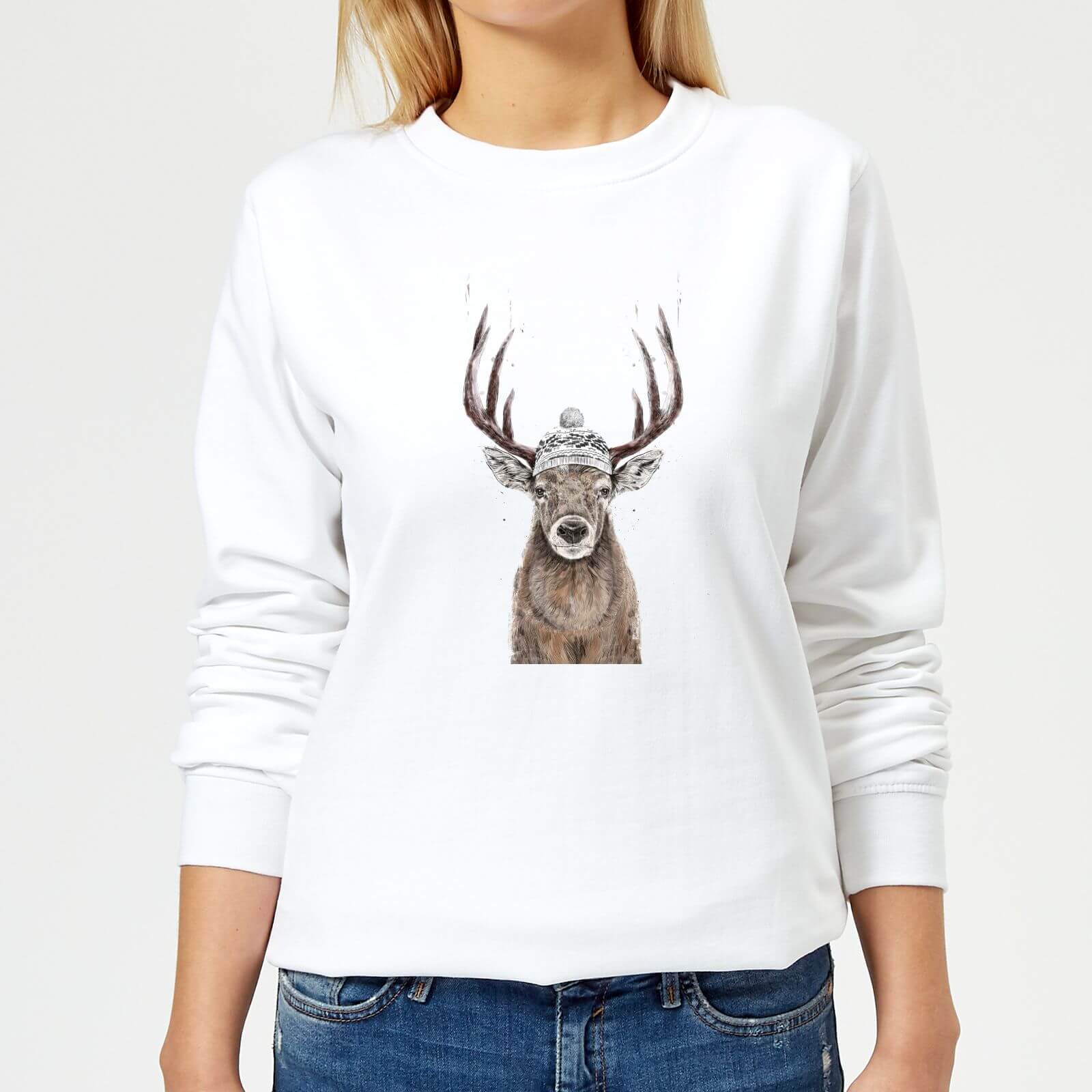 Balazs Solti Lets Go Outside Women's Sweatshirt - White - XS