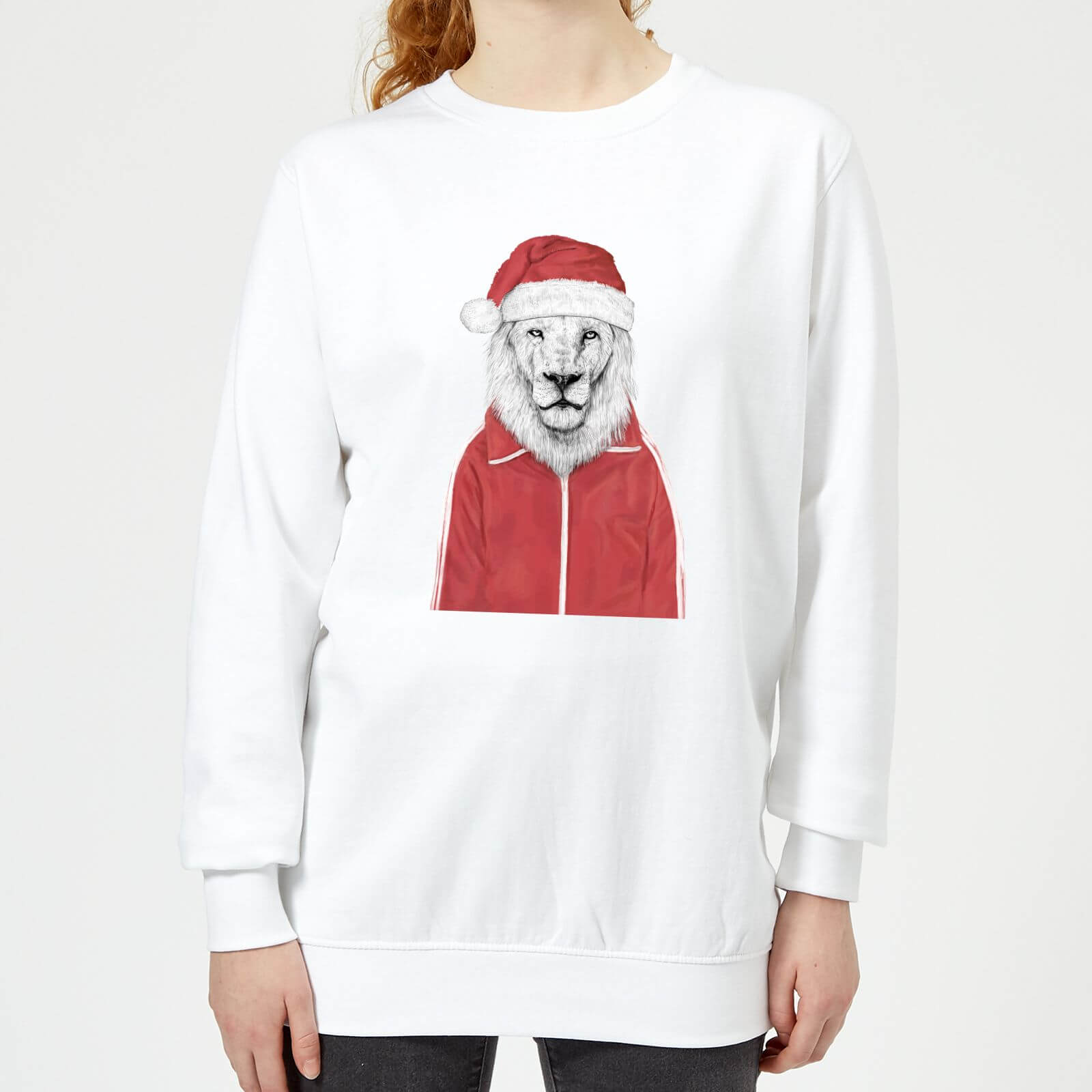 Balazs Solti Santa Lion Women's Sweatshirt - White - XS - White