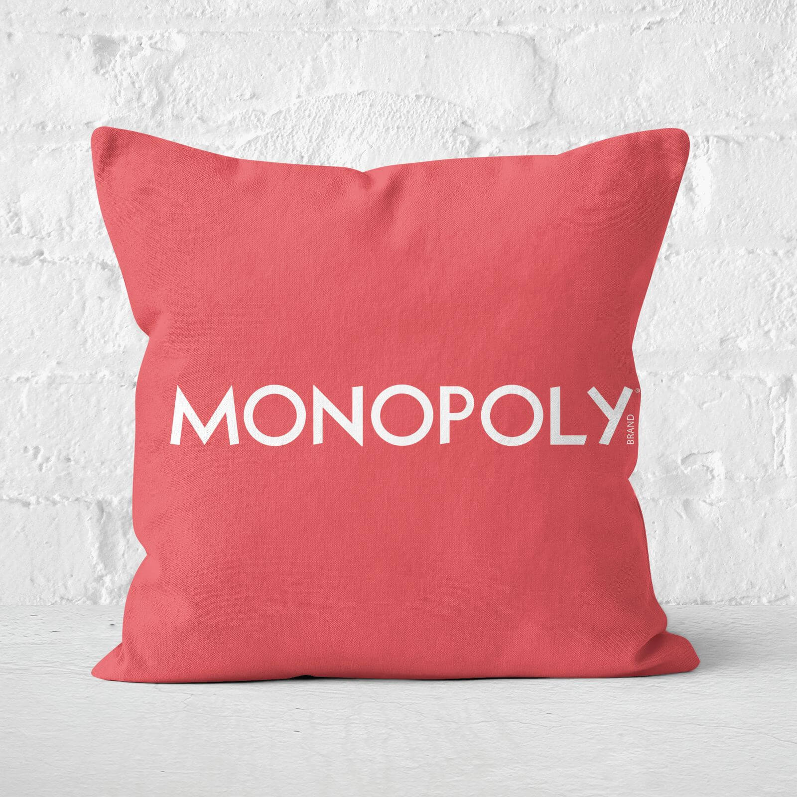 Monopoly Pattern Square Cushion - 40x40cm - Soft Touch