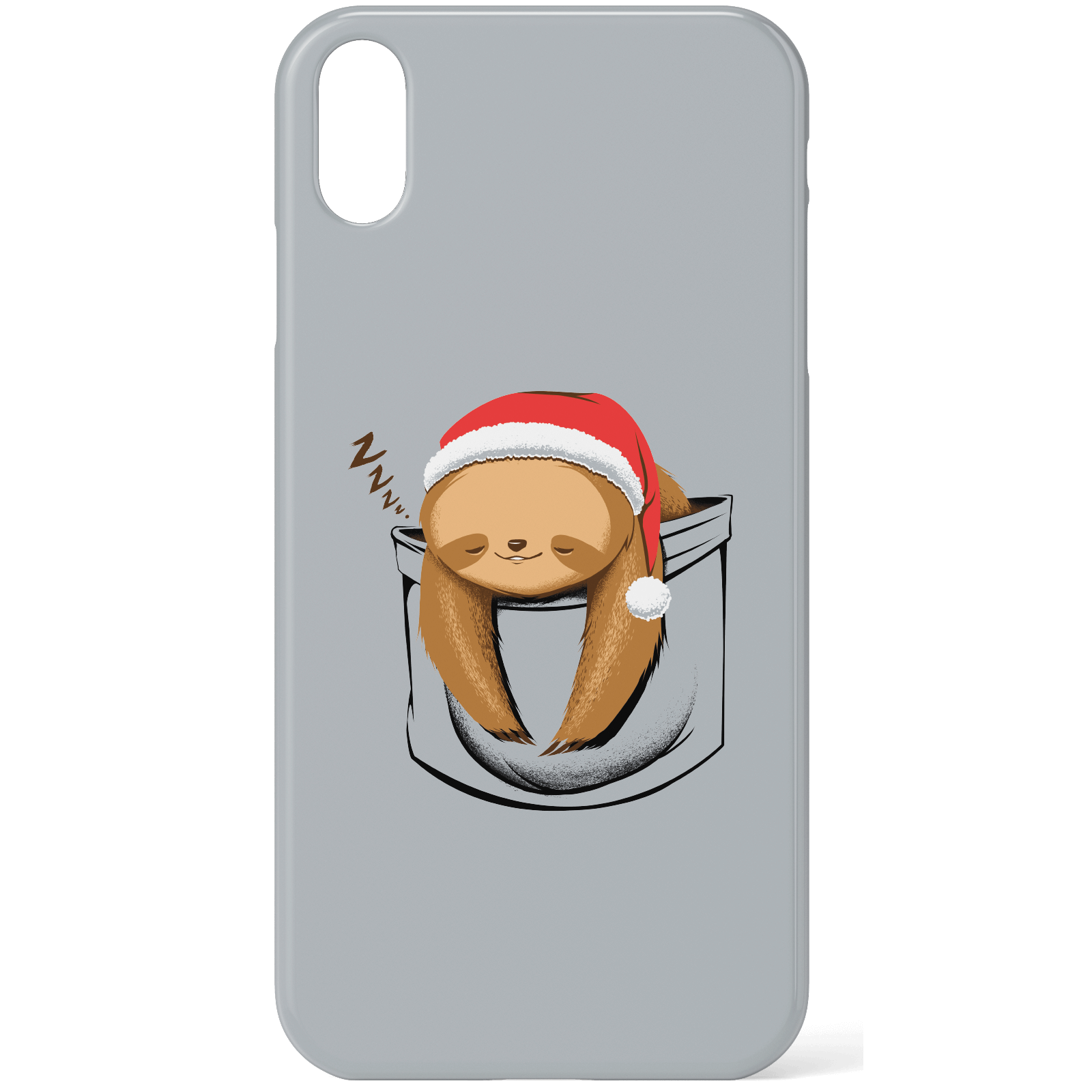 Tobias Fonseca Sloth In A Pocket Xmas Phone Case for iPhone and Android - iPhone XS - Snap Case - Matte
