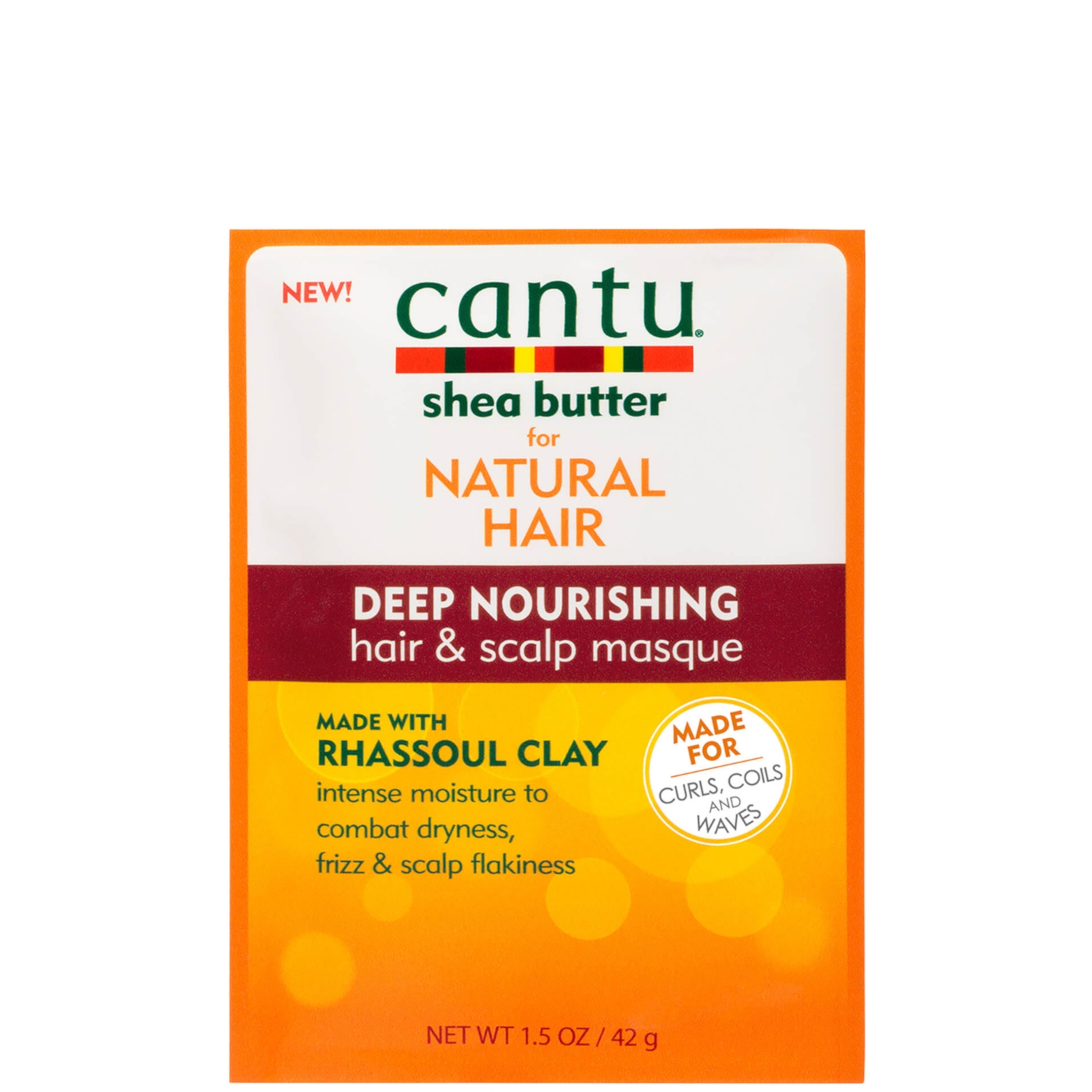 

Cantu Nat Rhassoul Clay Deep Nourishing Masque 42g