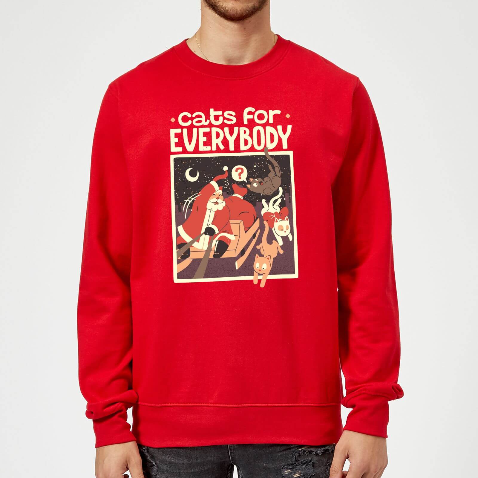 Tobias Fonseca Cats For Everybody Sweatshirt - Red - M