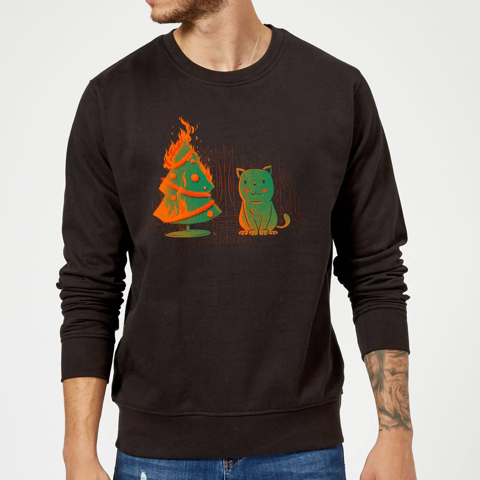 Tobias Fonseca Xmas Miracle Sweatshirt - Black - 5XL - Noir