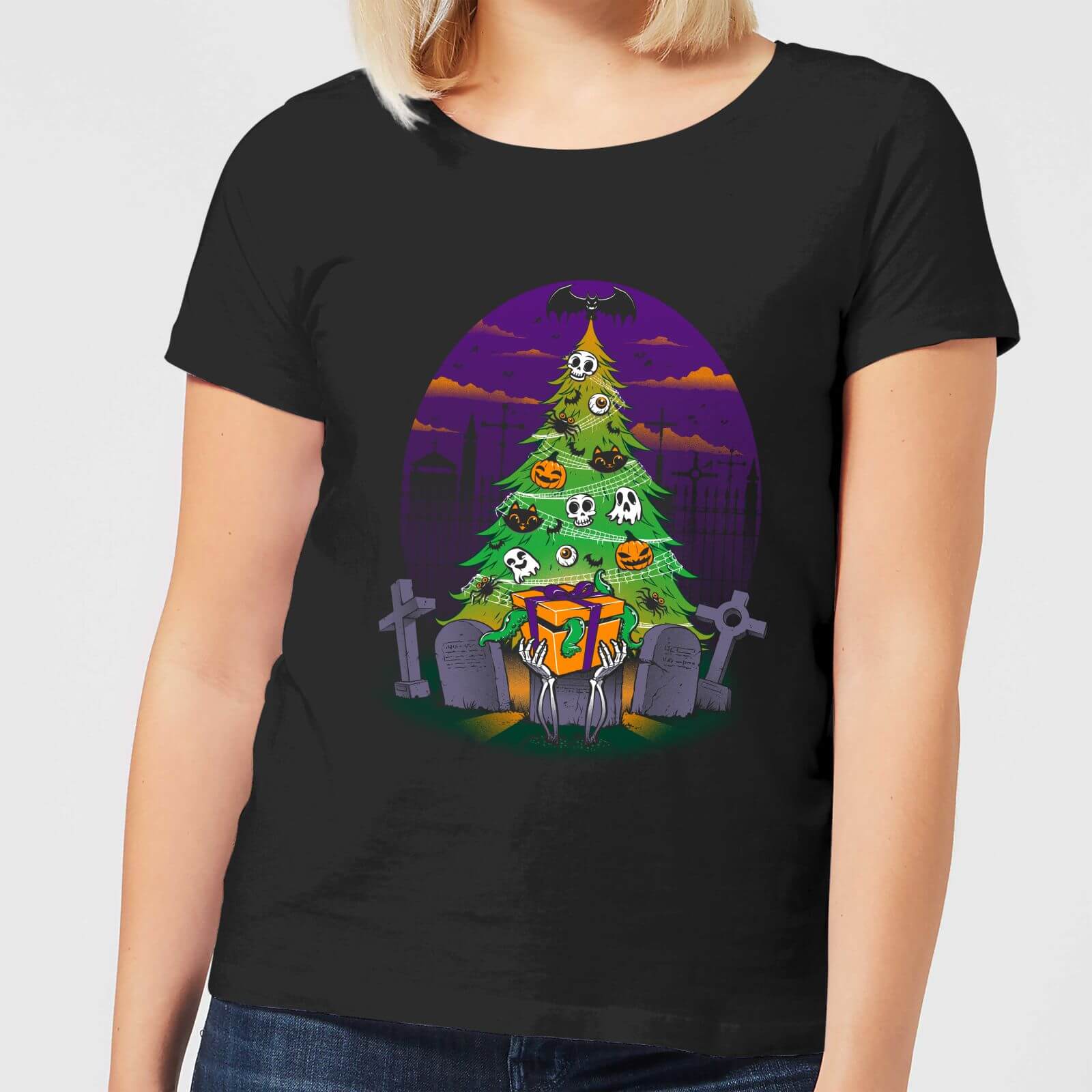 Tobias Fonseca Halloween Is My Xmas Women's T-Shirt - Black - S - Black