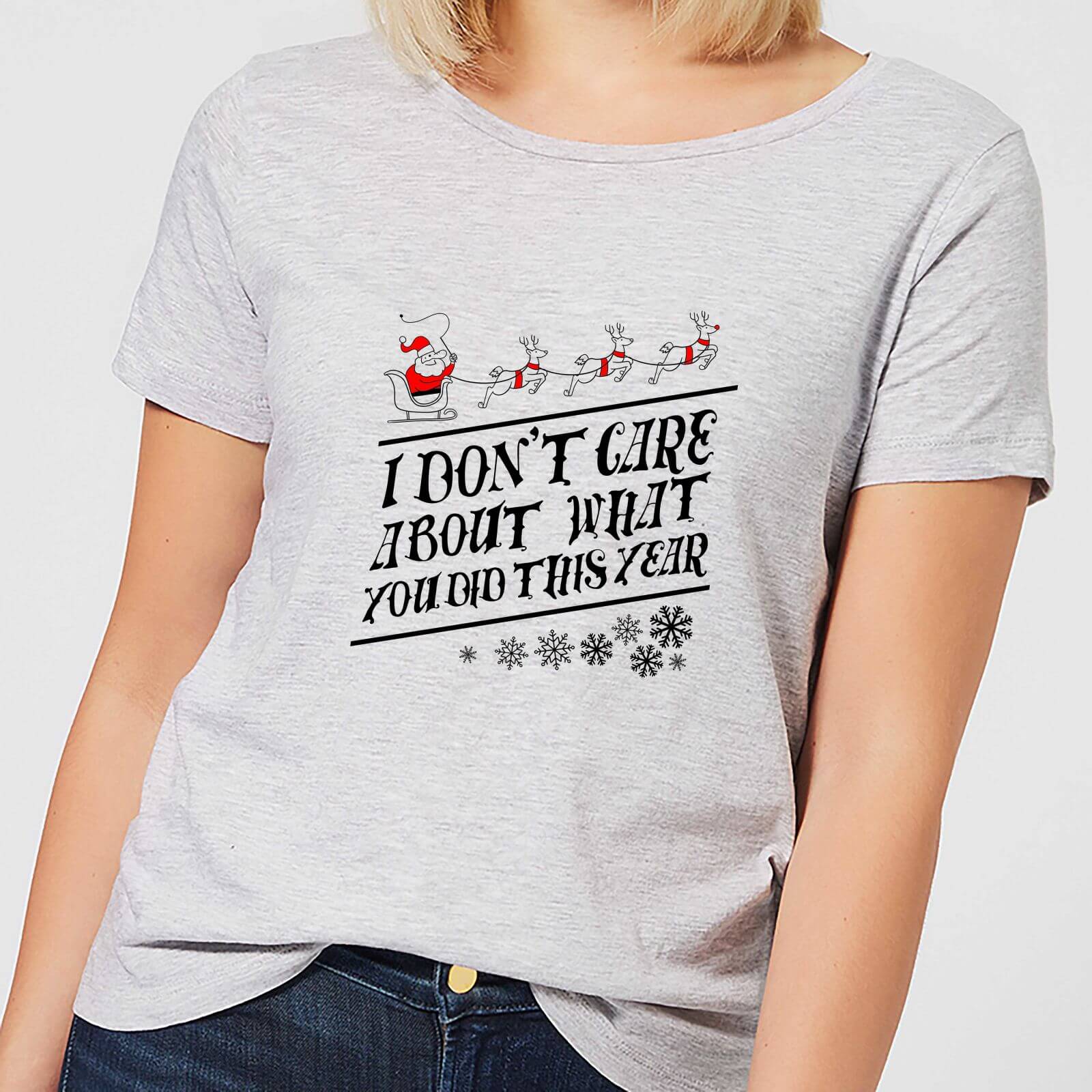 Tobias Fonseca I Don't Care About What You Did This Year Women's T-Shirt - Grey - S - Grey