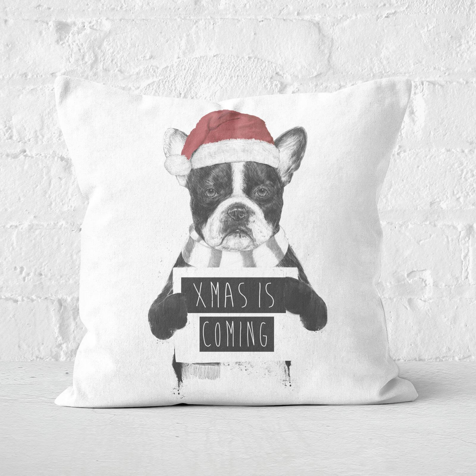 Xmas Is Coming Square Cushion - 60x60cm - Soft Touch