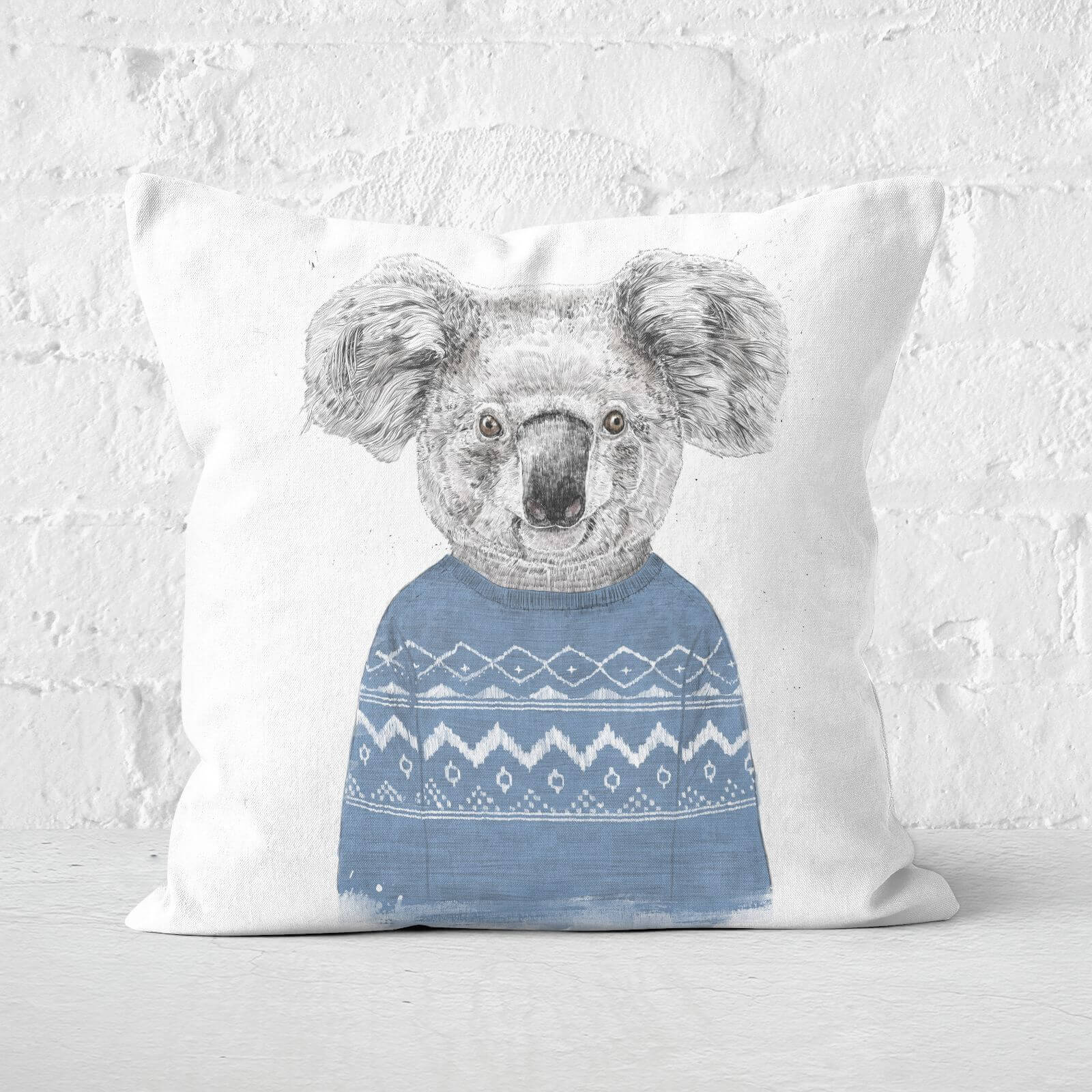 Winter Koala Square Cushion - 60x60cm - Soft Touch