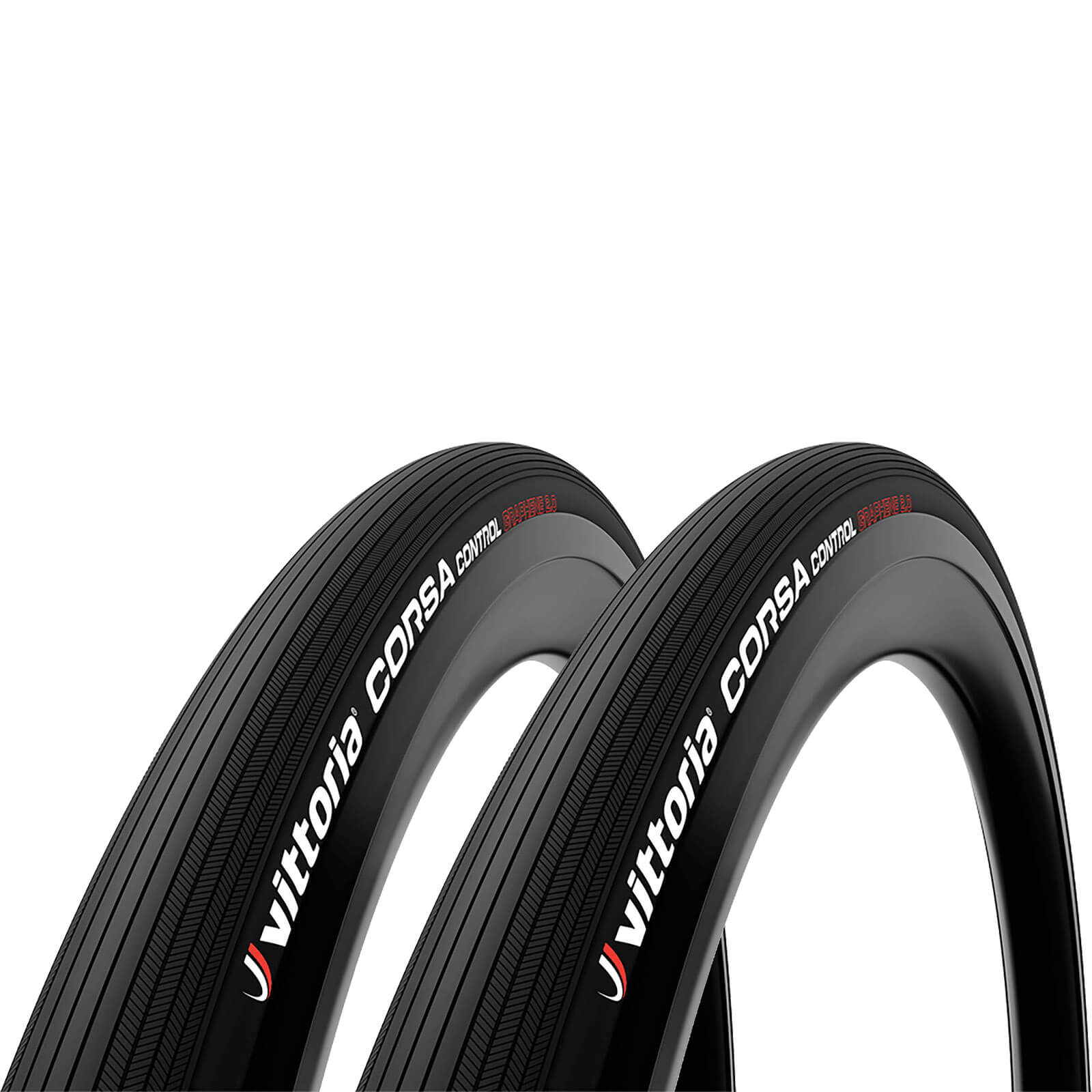 Vittoria Corsa Control G2.0 Tubular Road Tyre Twin Pack - 700x25mm - Full Black