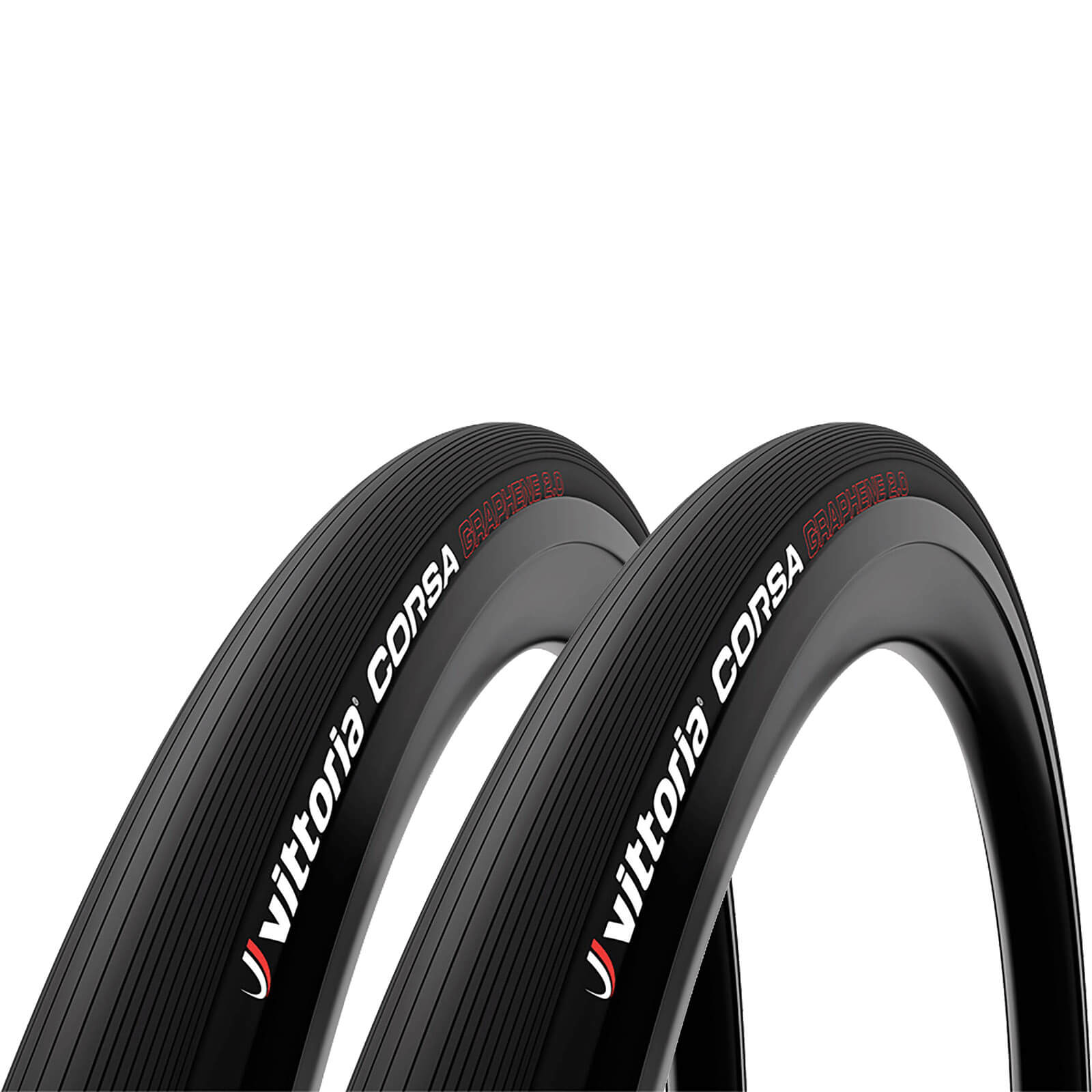 Vittoria Corsa G2.0 Road Tyre Twin Pack - 700x25mm - Full Black