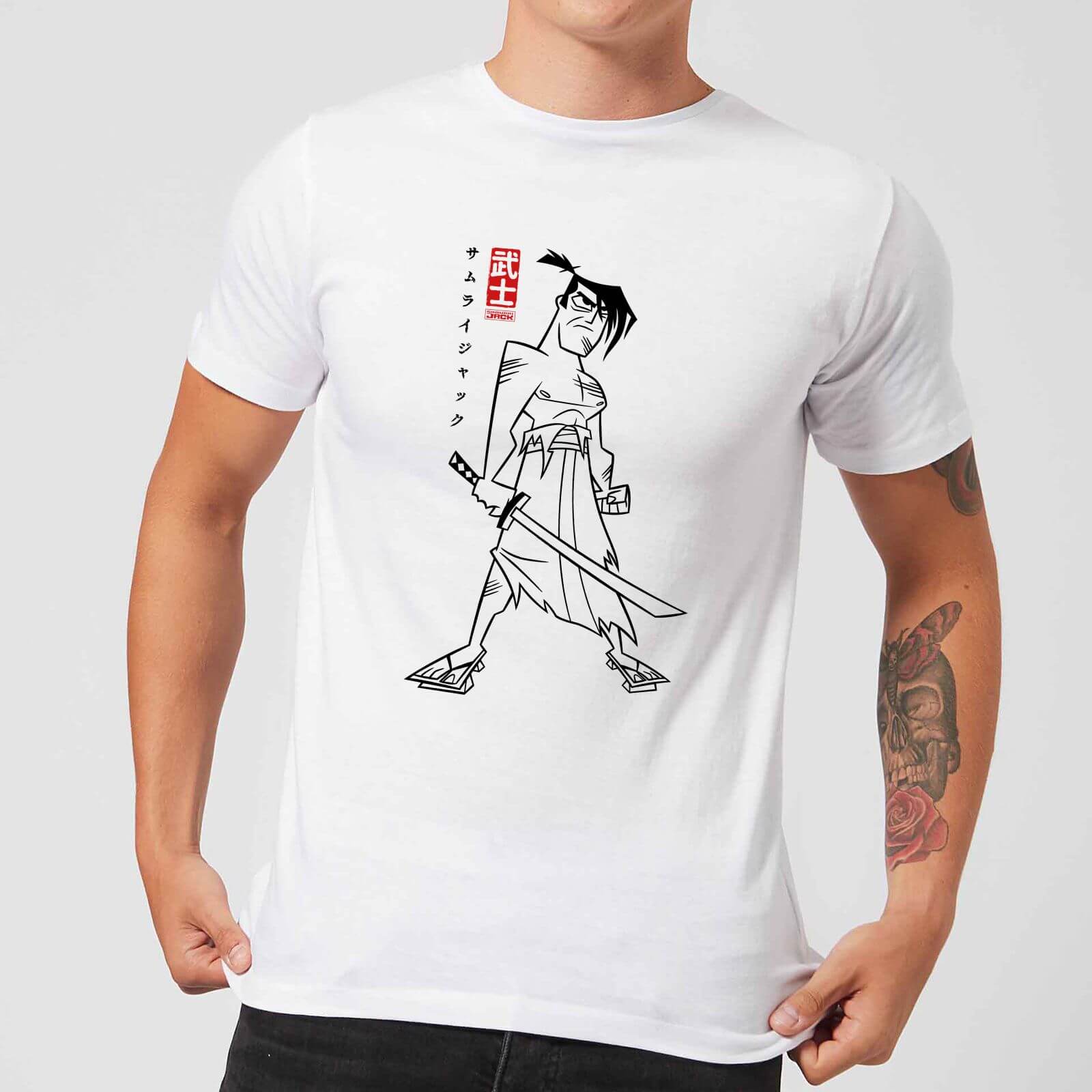 Samurai Jack Kanji Men's T-Shirt - White - S