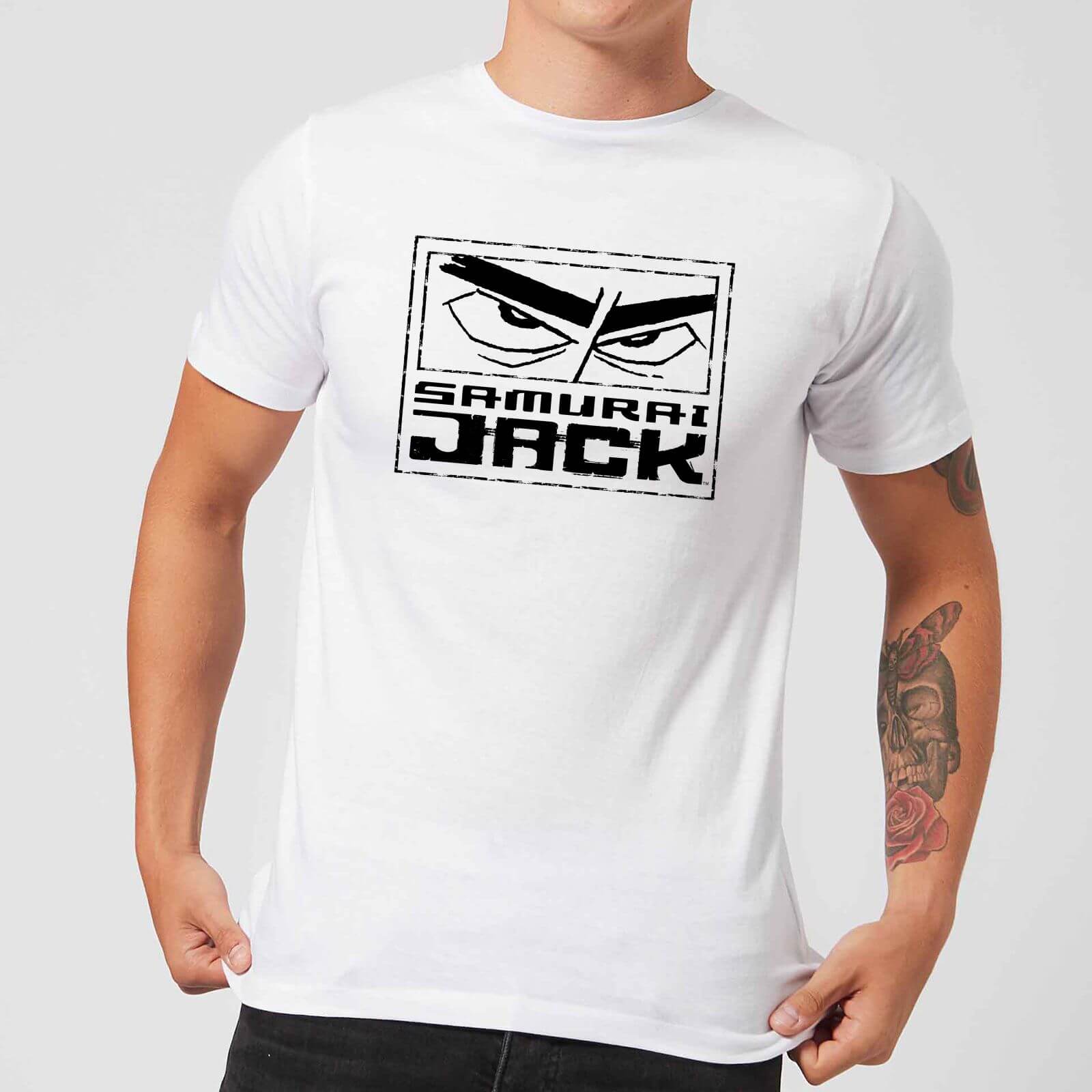 Samurai Jack Stylised Logo Men's T-Shirt - White - S