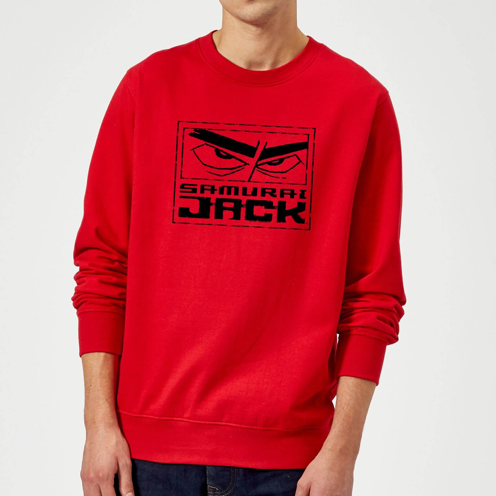 Samurai Jack Stylised Logo Sweatshirt - Red - M - Red