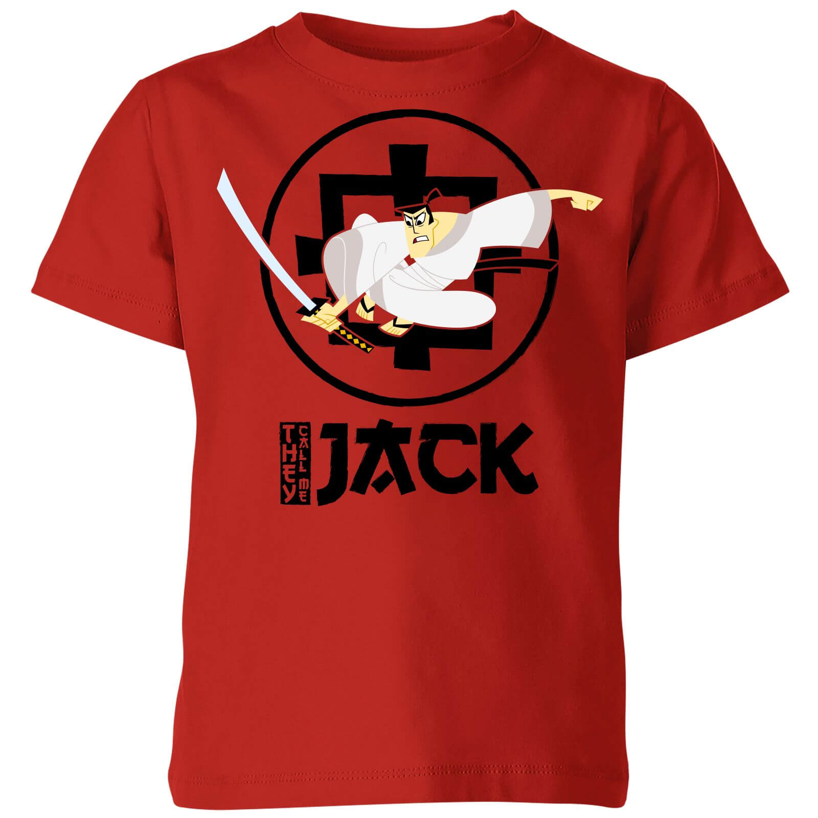Samurai Jack They Call Me Jack Kids' T-Shirt - Red - 3-4 Years