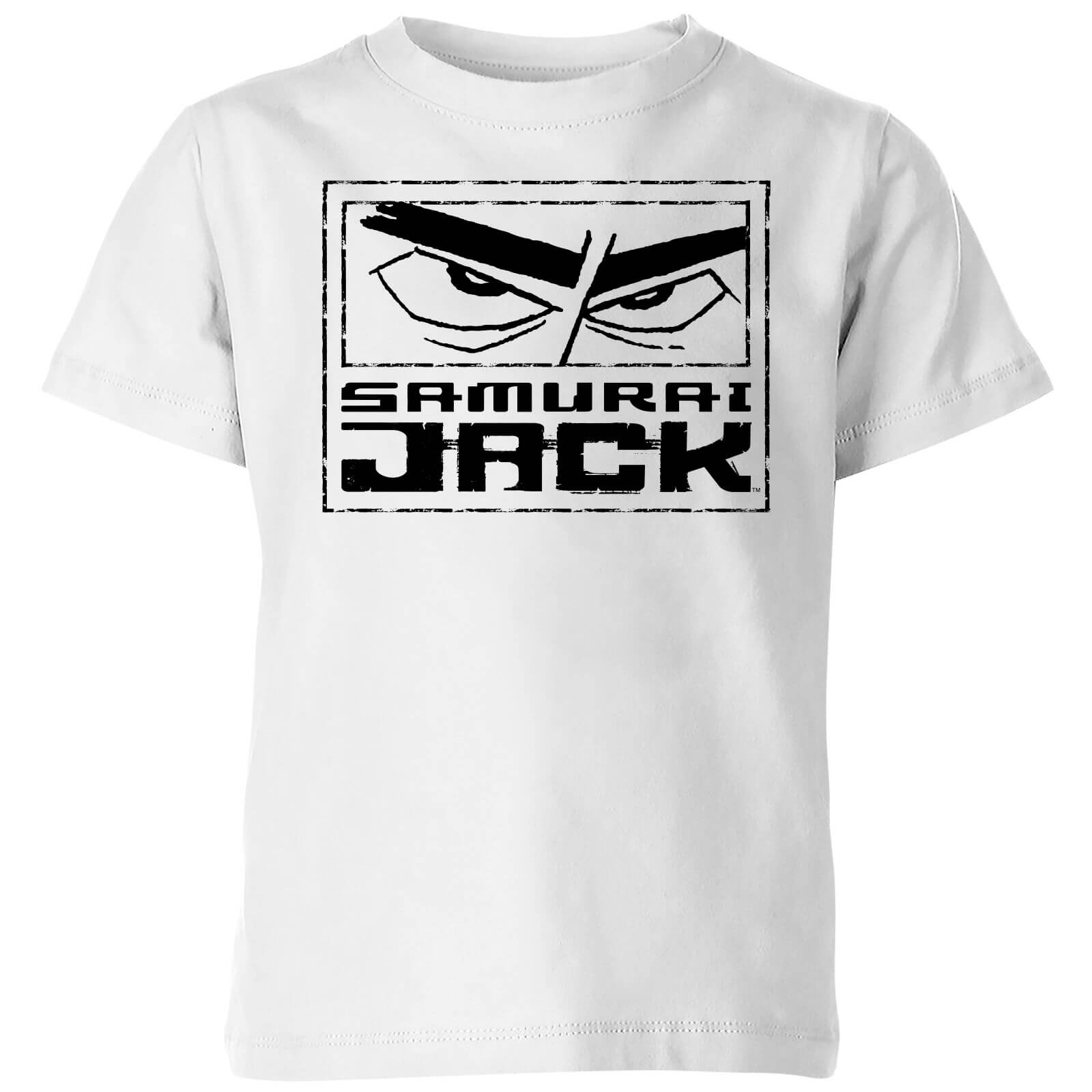 Samurai Jack Stylised Logo Kids' T-Shirt - White - 3-4 Years - White