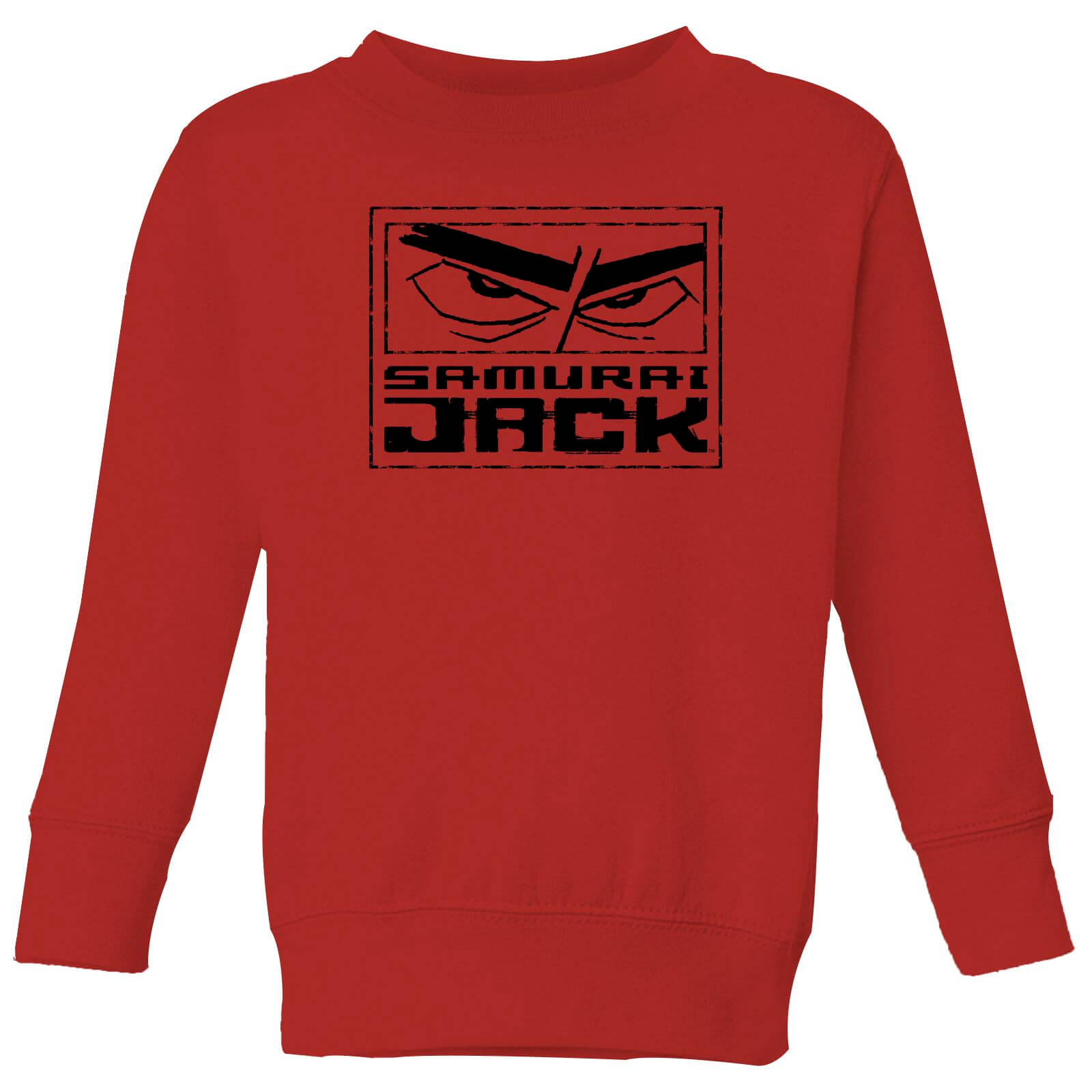 Samurai Jack Stylised Logo Kids' Sweatshirt - Red - 3-4 Years - Red