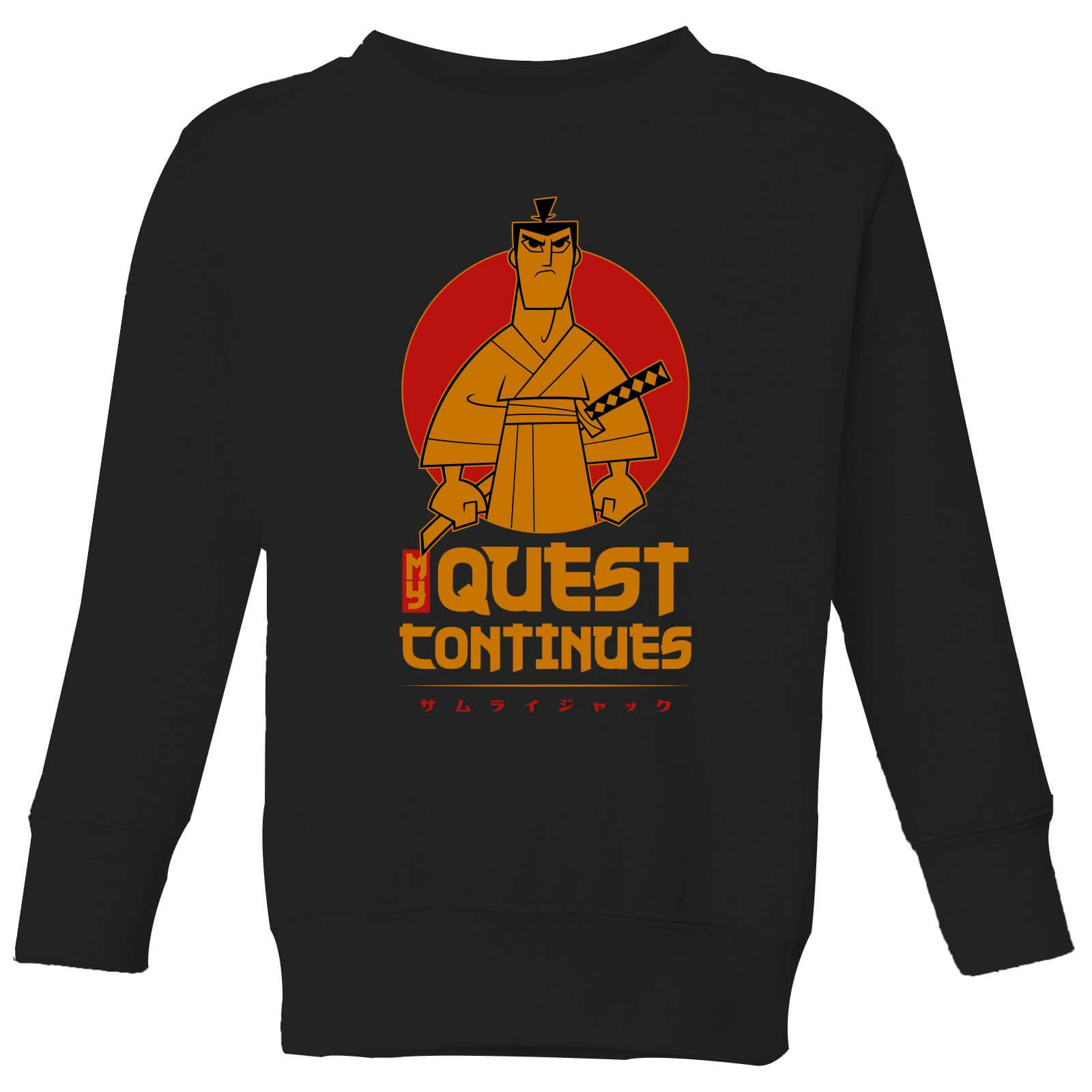 Samurai Jack My Quest Continues Kids' Sweatshirt - Black - 3-4 Years - Black