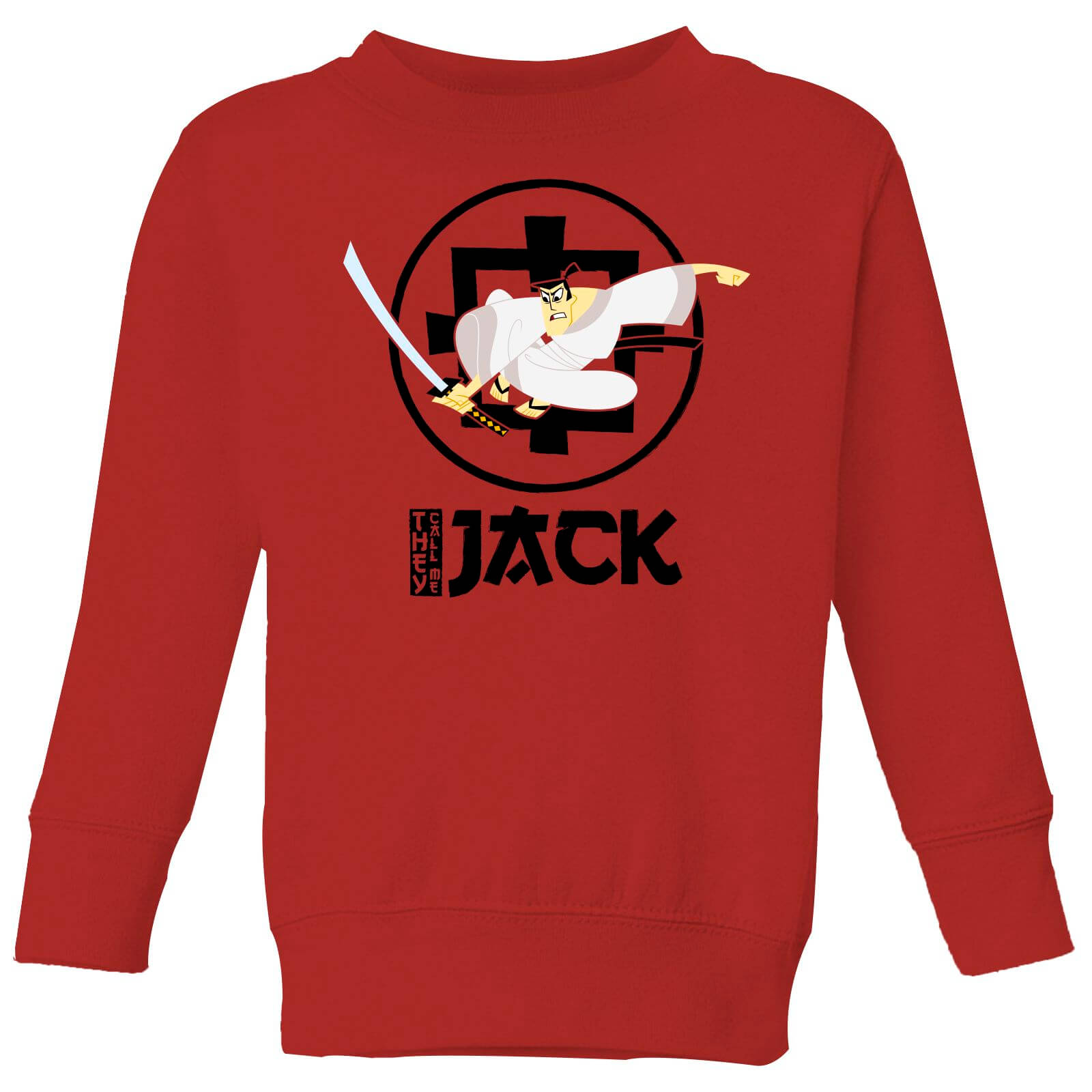 Samurai Jack They Call Me Jack Kids' Sweatshirt - Red - 3-4 Years - Red