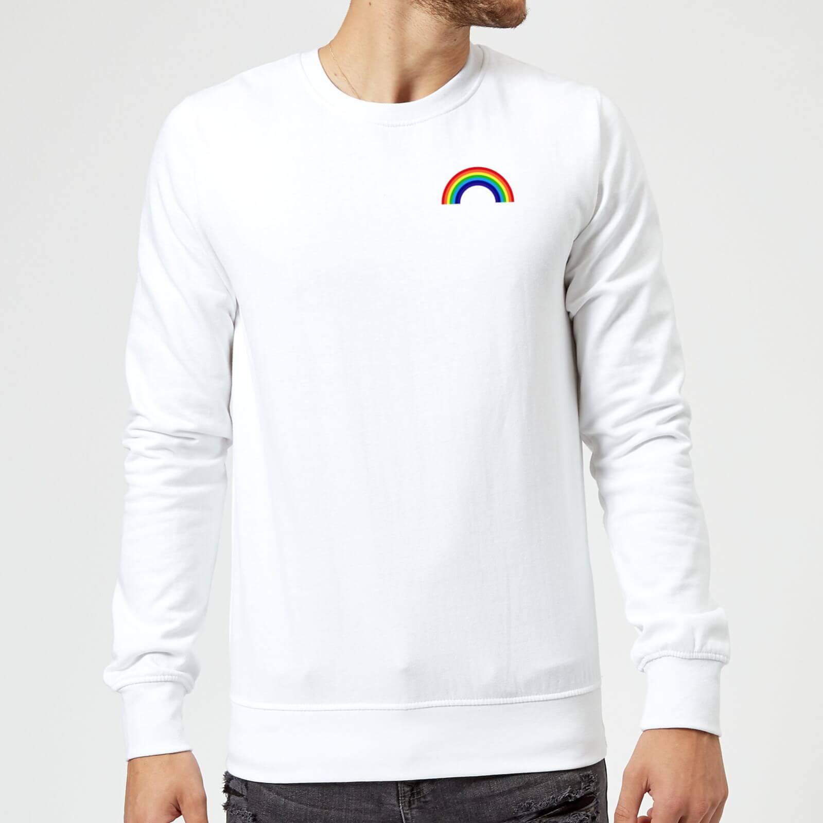 Classic Rainbow Pocket Sweatshirt - White - XXL - White