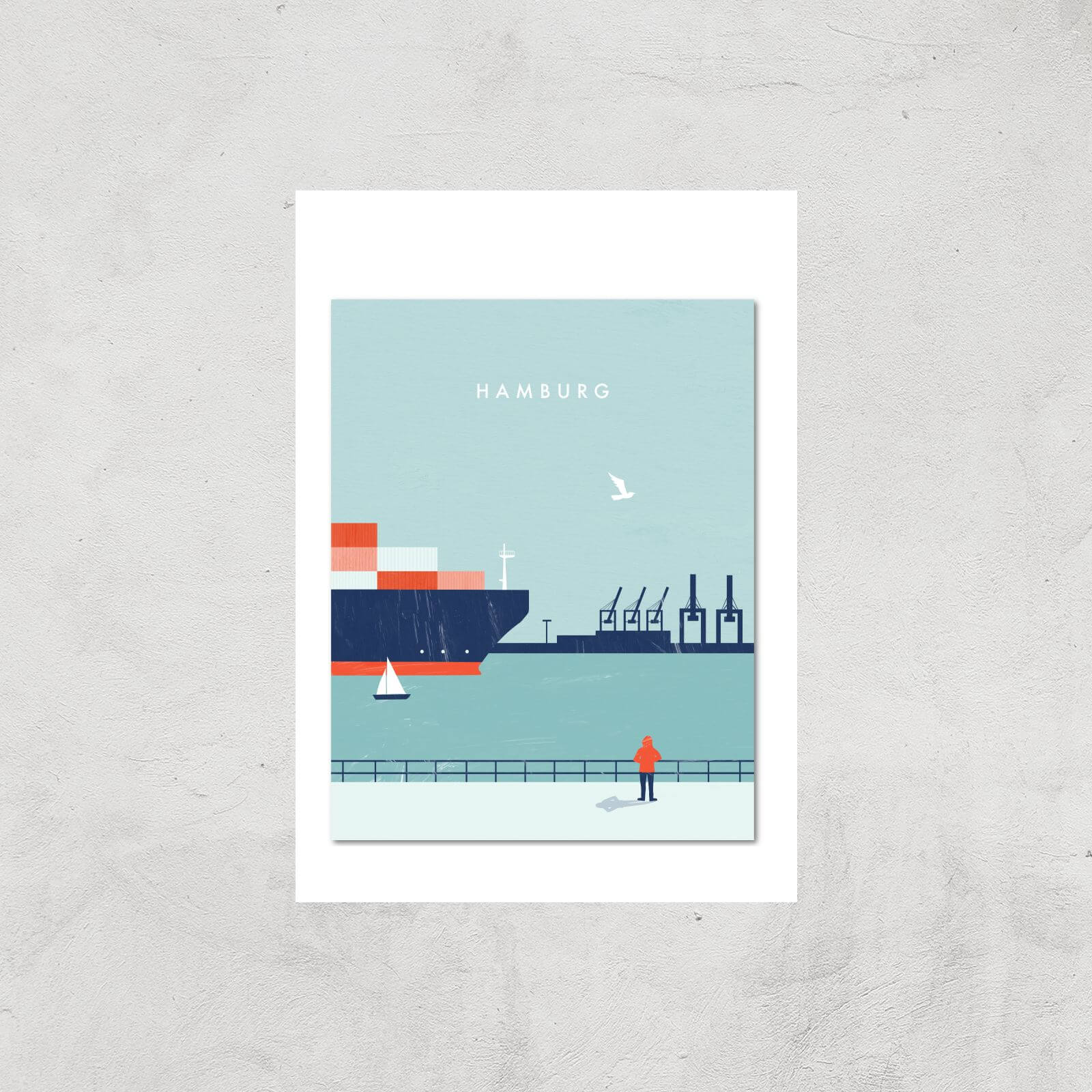 Hamburg Art Print - A2 - Print Only