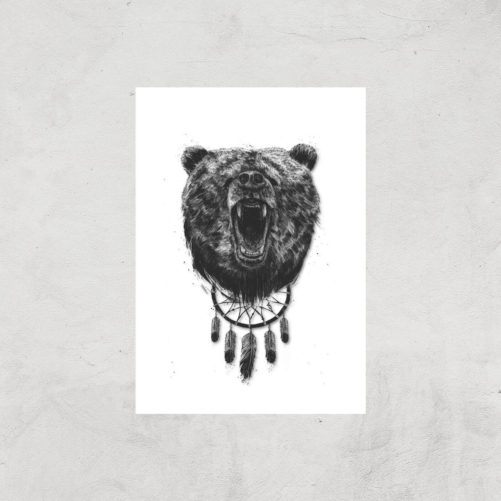 Balazs Solti Dreamcatcher Bear Art Print - A2 - Print Only