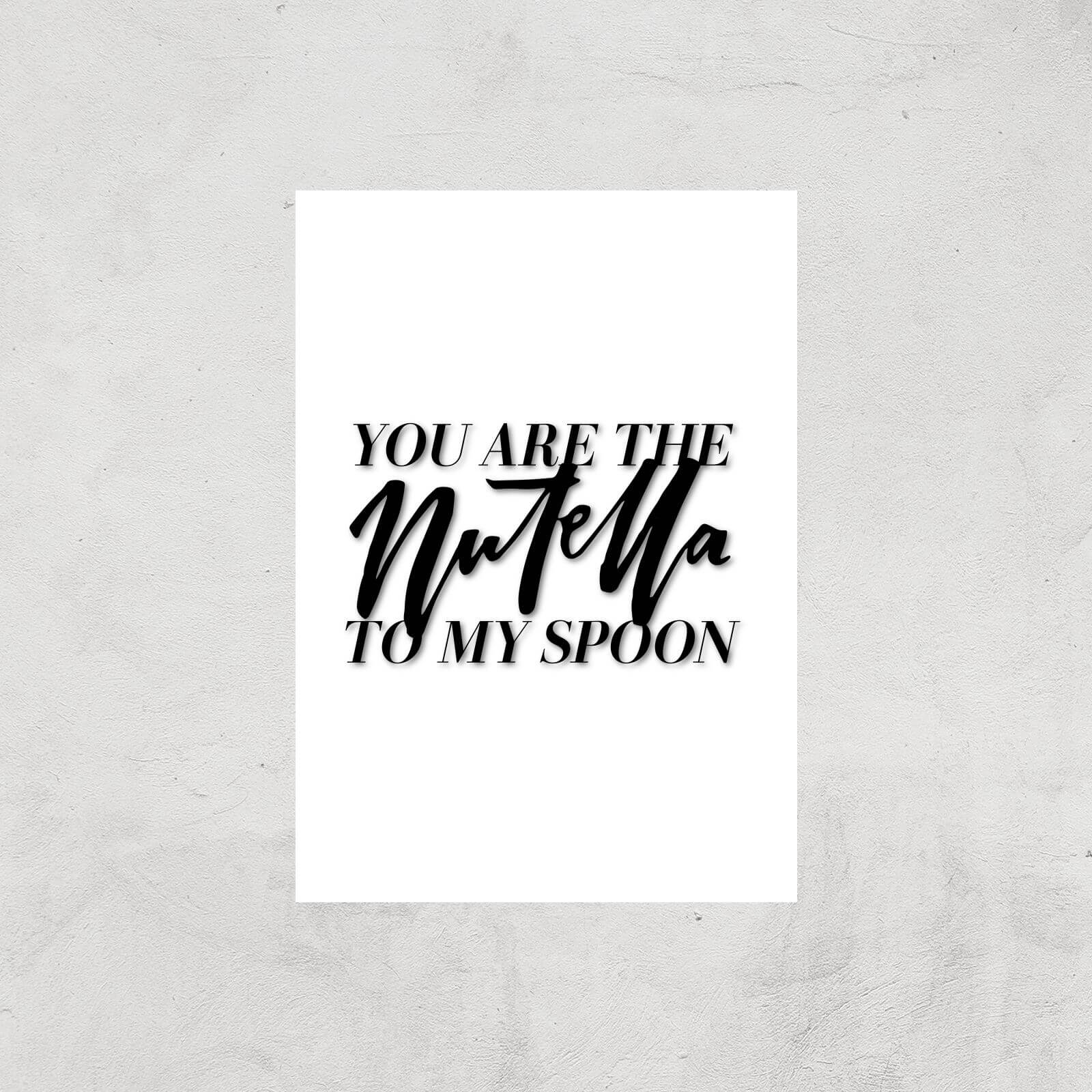 PlanetA444 You Are The Nutella To My Spoon Art Print - A2 - Print Only