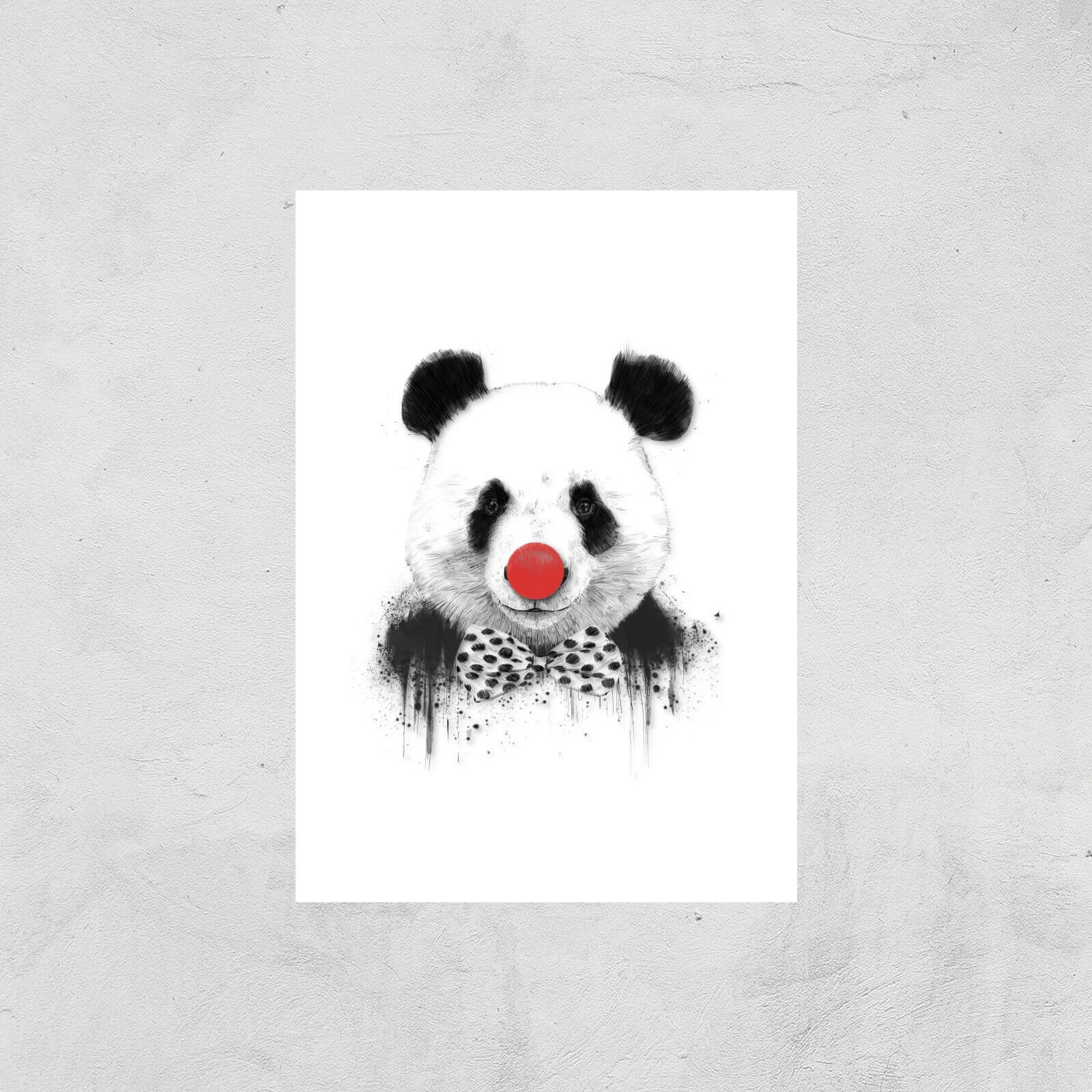 Balazs Solti Red Nosed Panda Art Print - A2 - Print Only