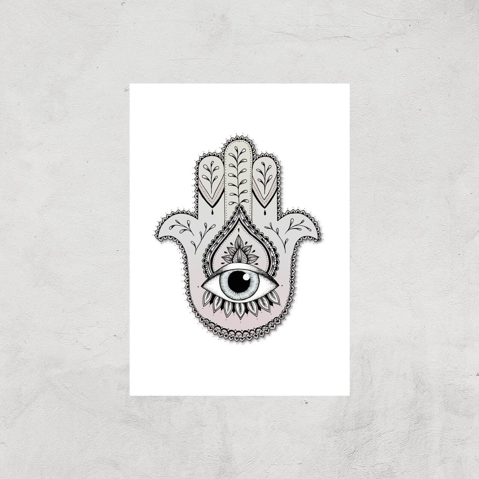 Hamsa Hand Art Print - A2 - Print Only