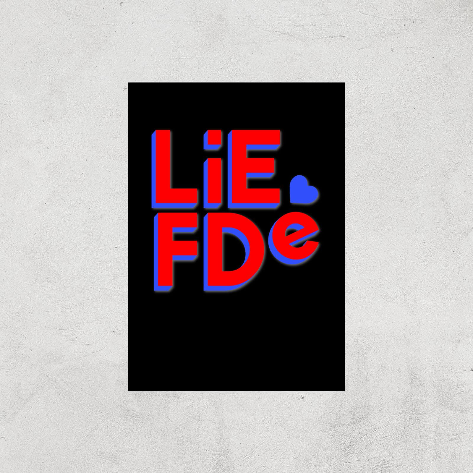 Liefde Block Art Print - A2 - Print Only