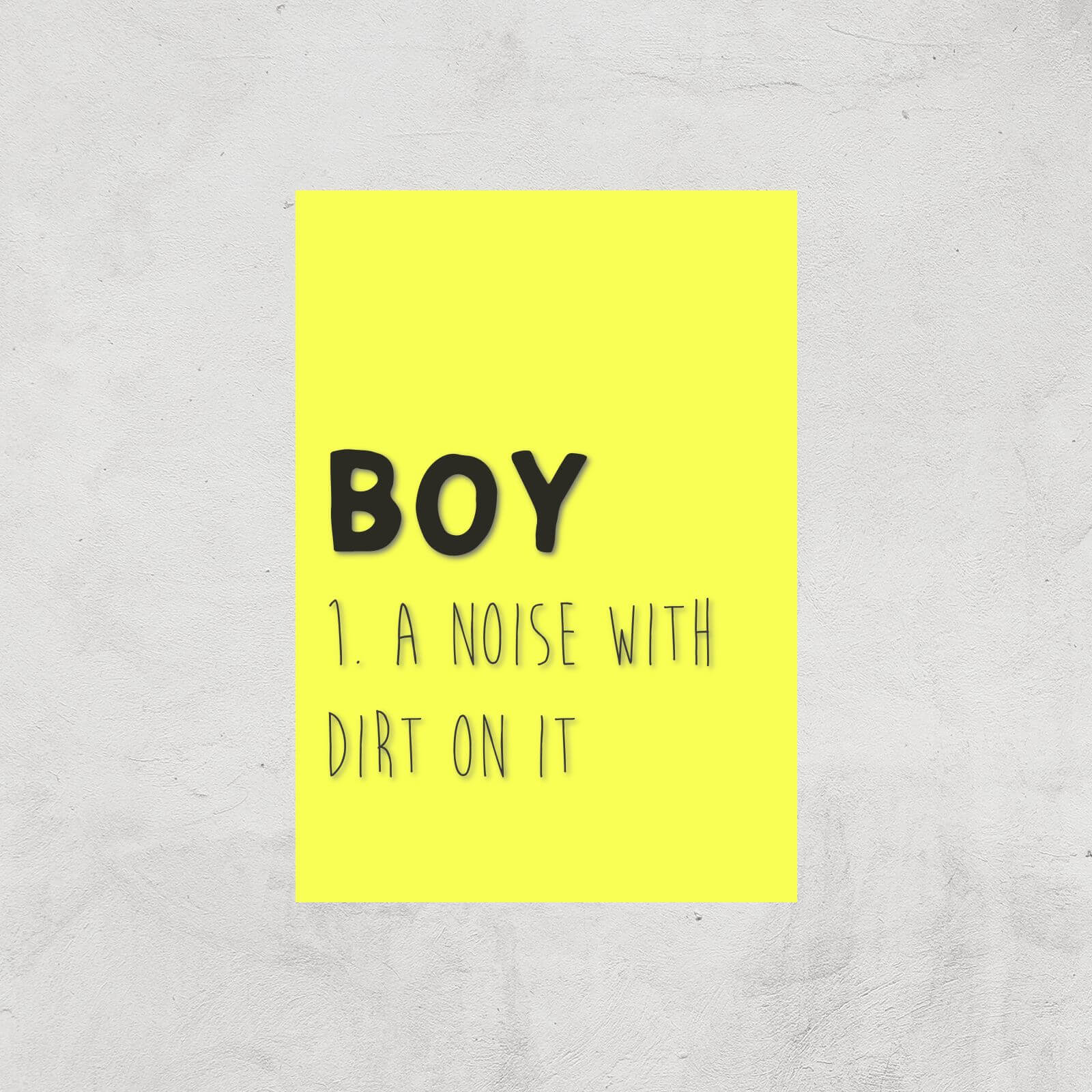 Boy Definition Art Print - A2 - Print Only
