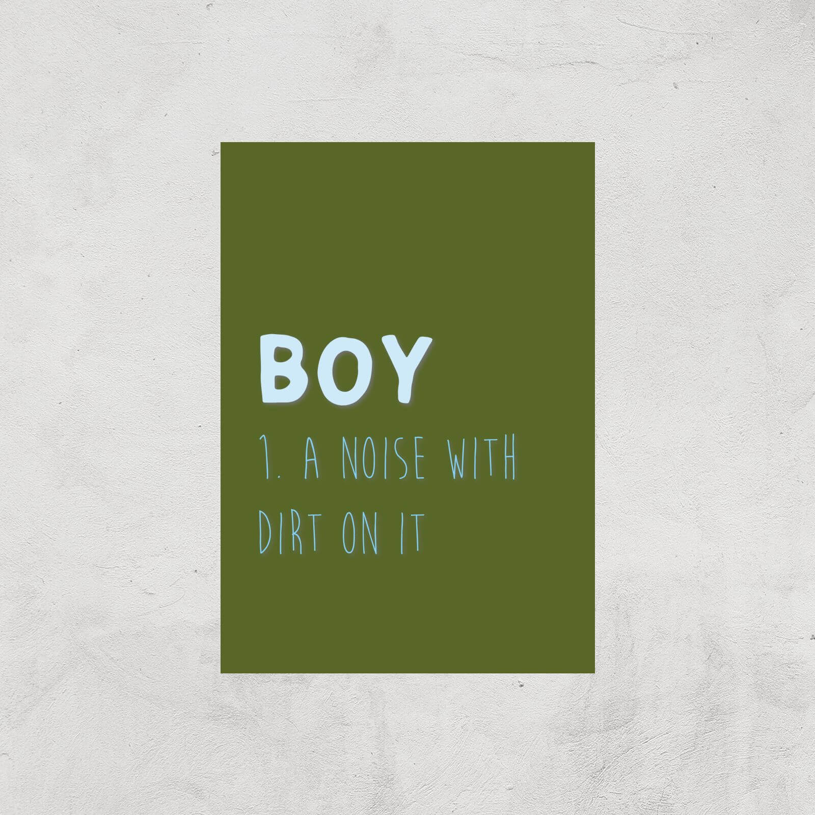 Boy Definition Art Print - A2 - Print Only