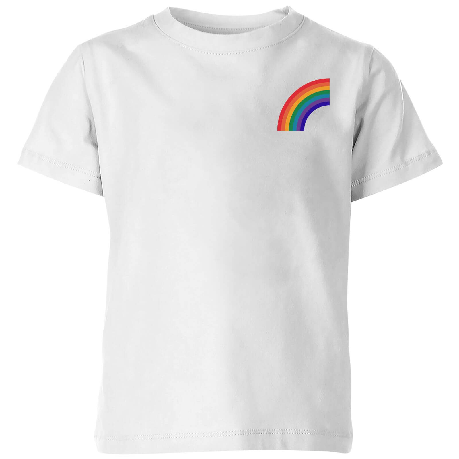 Half Rainbow Kids' T-Shirt - White - 7-8 Years - White