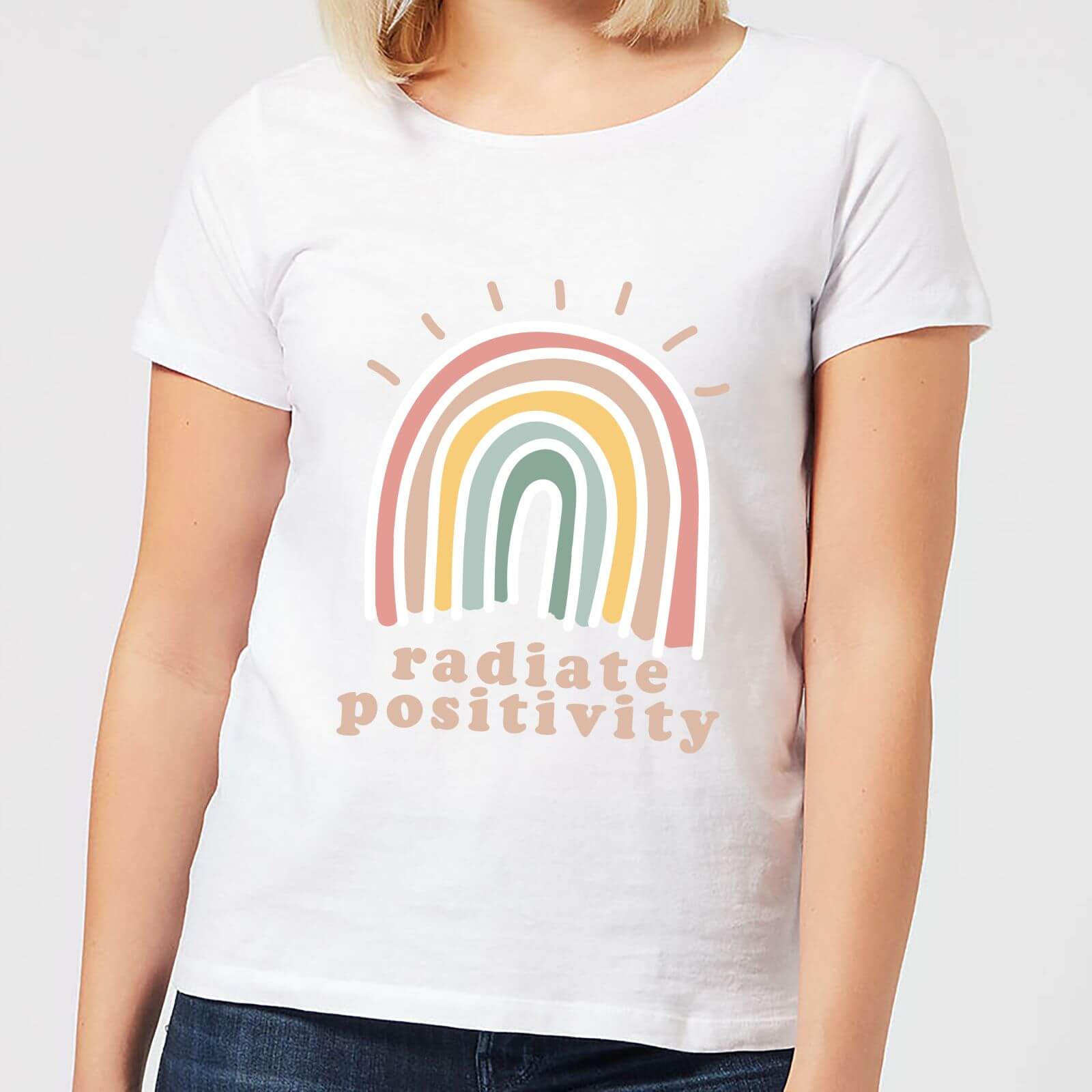 Radiate Positivity Women's T-Shirt - White - S