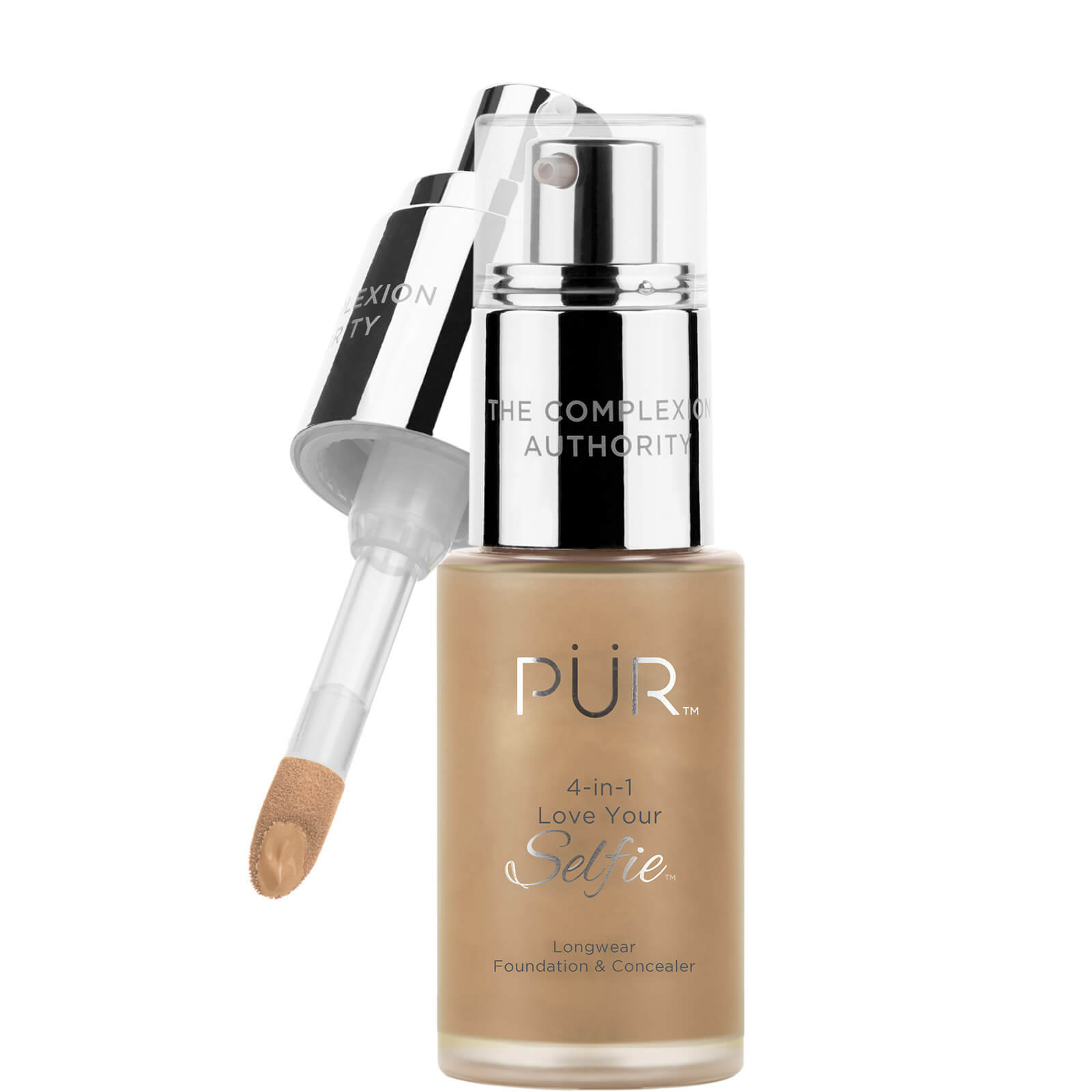 PÜR 4-in-1 Love Your Selfie Longwear Foundation and Concealer 30ml (Various Shades) - TG6/Honey