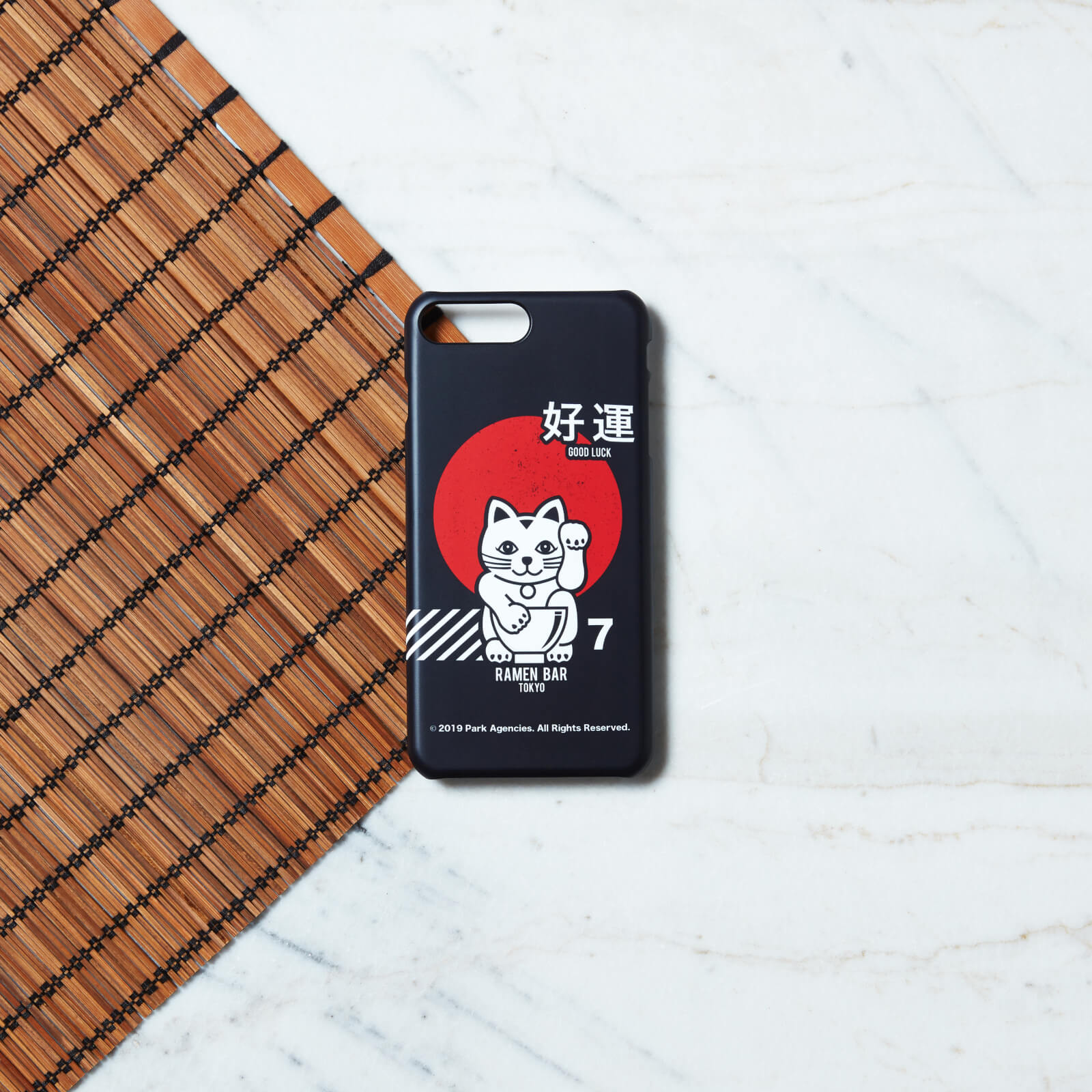 Ramen Lucky Cat Phone Case for iPhone and Android - iPhone XS - Snap Case - Matte