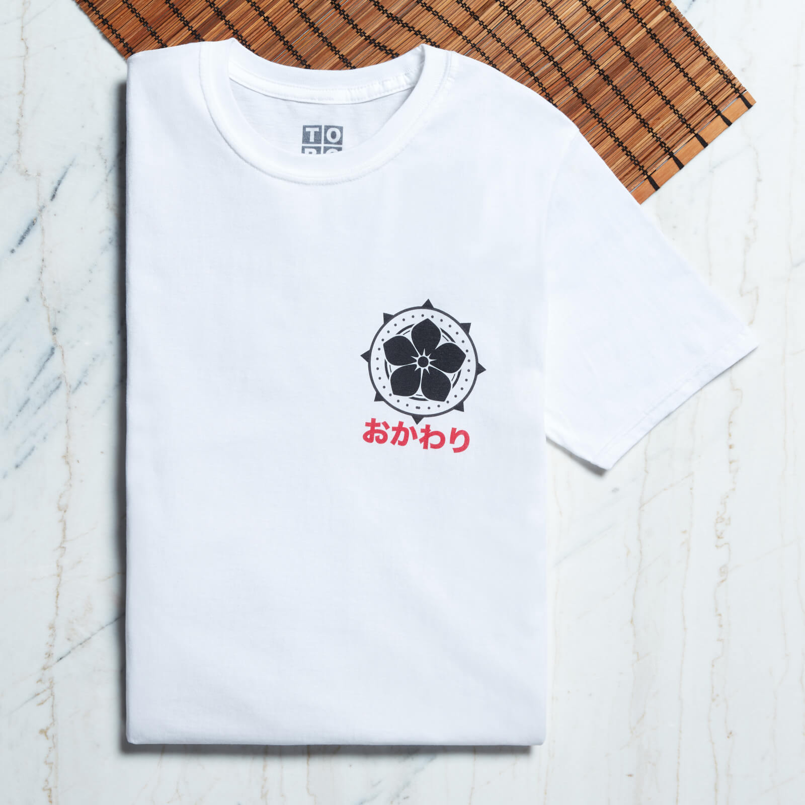 Ramen Panda Symbol Pocket Print T-Shirt - White - S - White