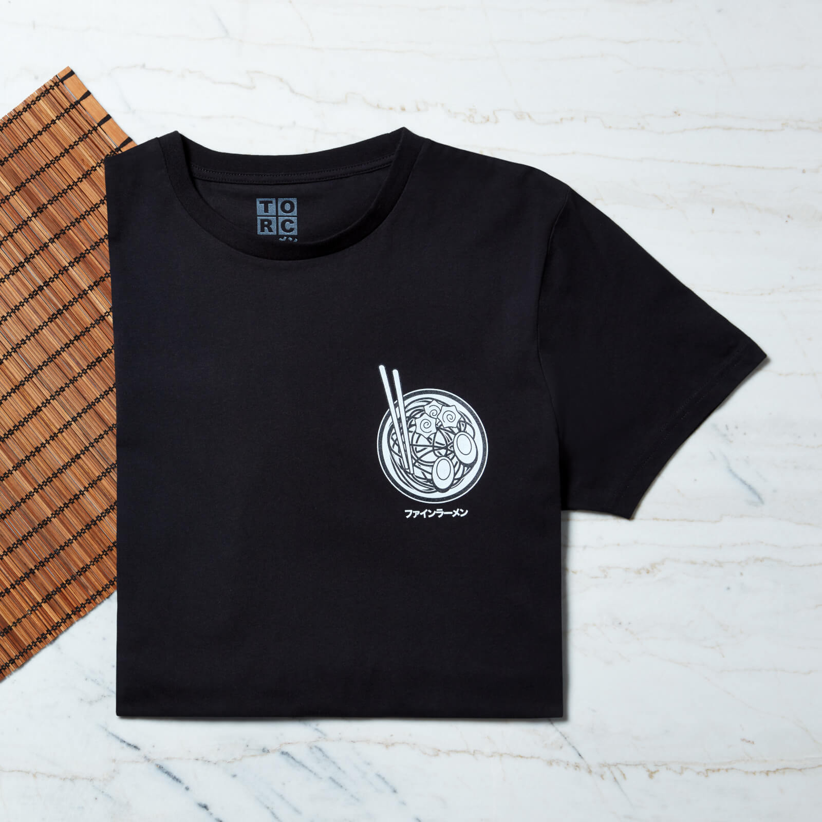 Haruto's Fine Ramen Pocket Print T-Shirt - Black - S - Black