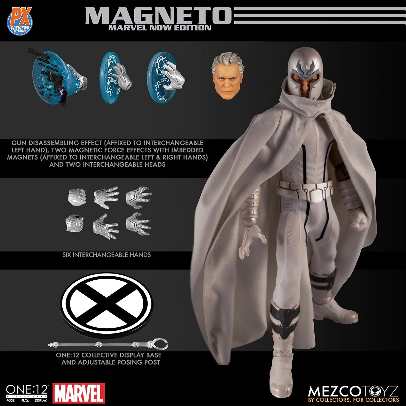 Mezco One:12 Collective Marvel Comics Magneto Action Figure (Marvel NOW! Version)