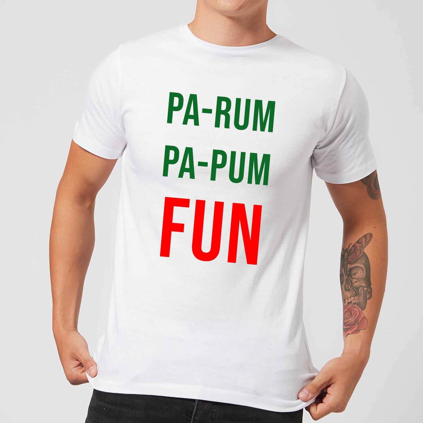 Pa-Rum Pa-Pum Fun Men's T-Shirt - White - S - White