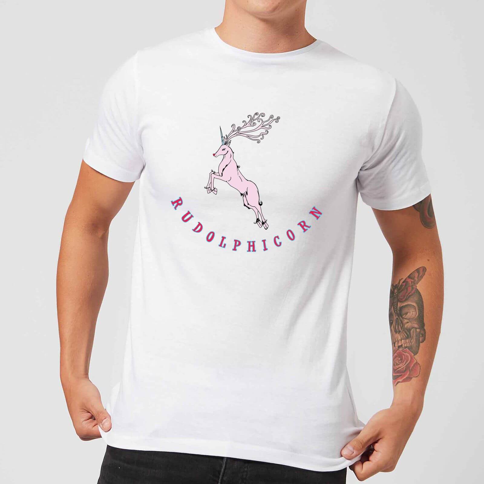 Rudolphicorn Men's T-Shirt - White - S - White