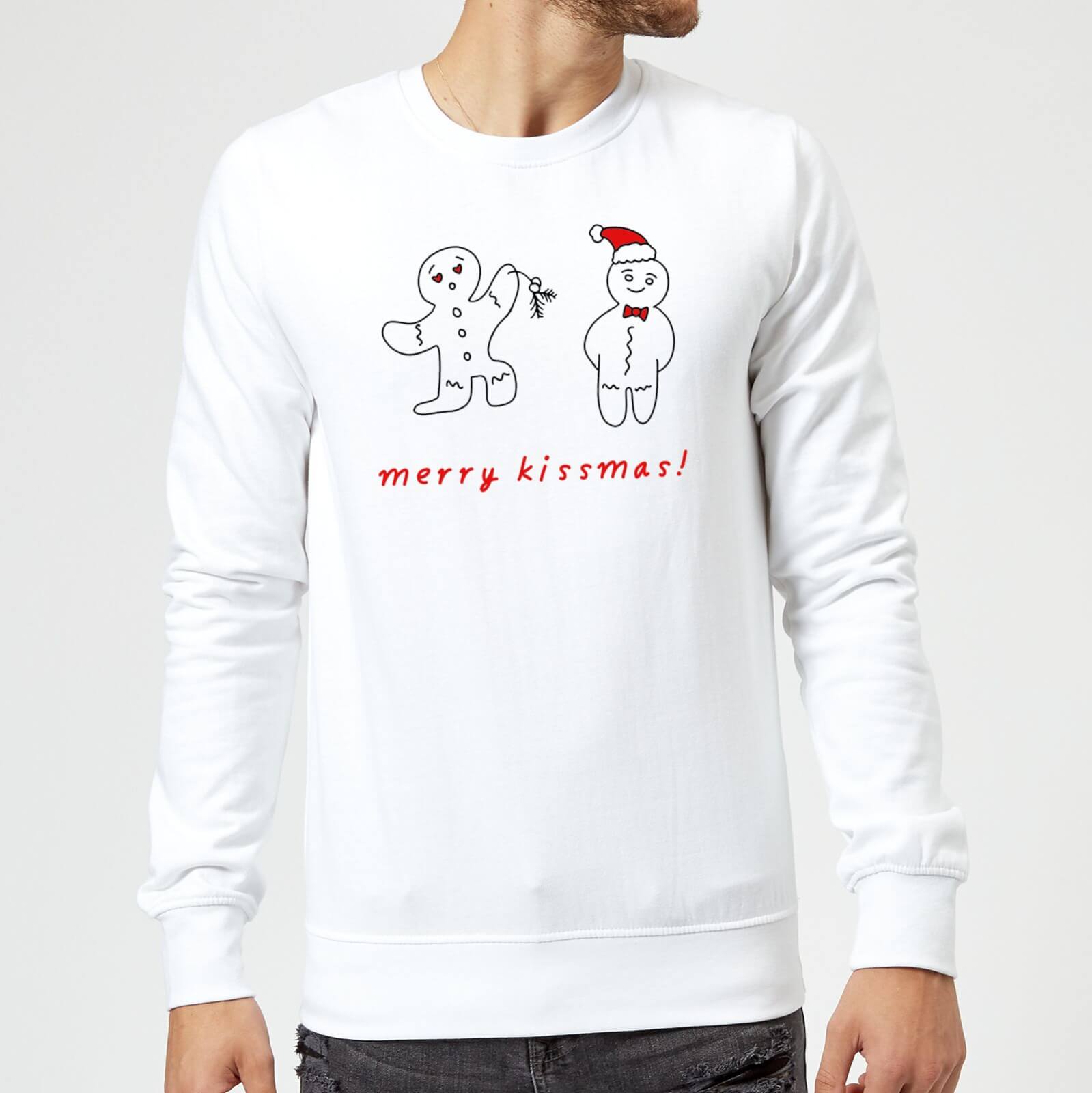 Merry Kissmas Sweatshirt - White - S - White