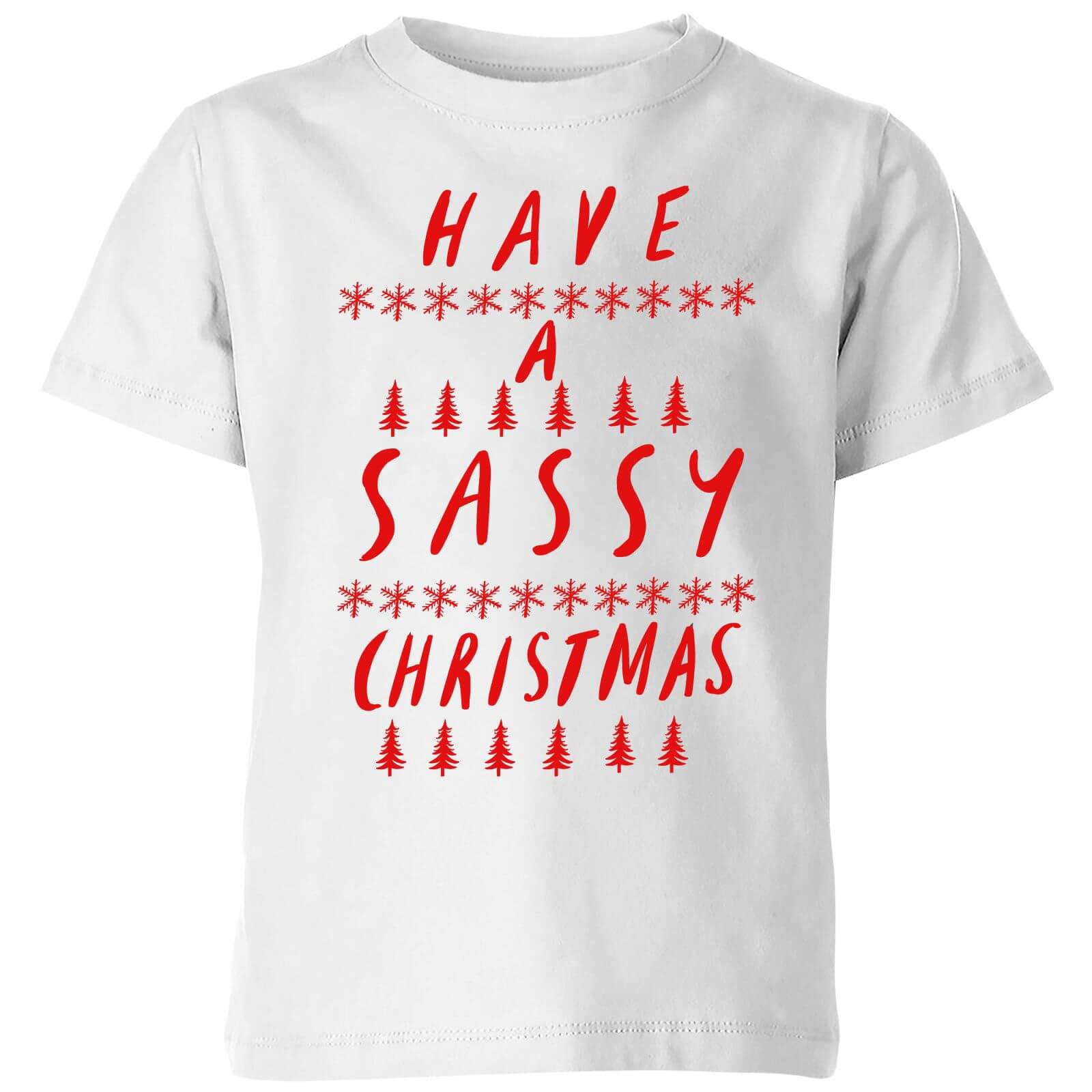 Have A Sassy Christmas Kids' T-Shirt - White - 3-4 Years - White