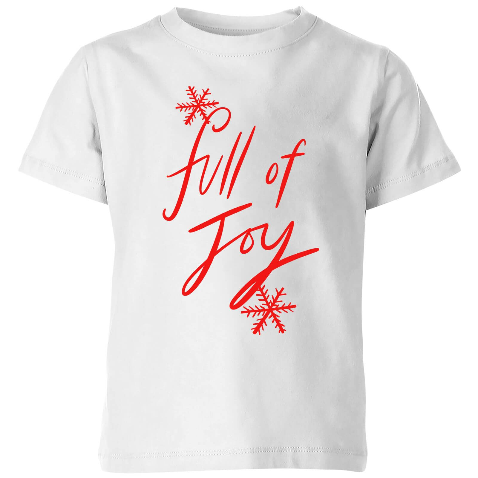 Full Of Joy Kids' T-Shirt - White - 3-4 Years - White