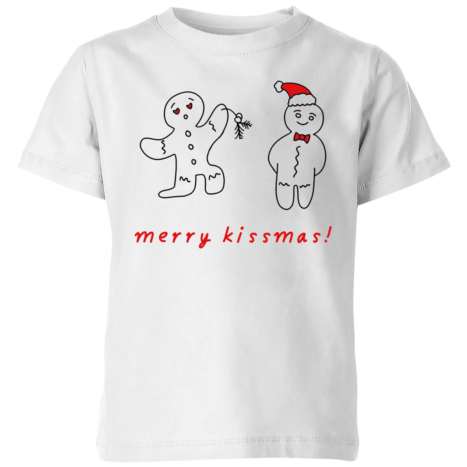 Merry Kissmas Kids' T-Shirt - White - 3-4 Years - White