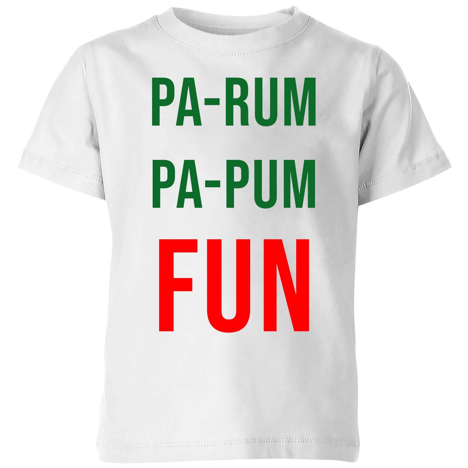 Pa-Rum Pa-Pum Fun Kids' T-Shirt - White - 3-4 Years - White