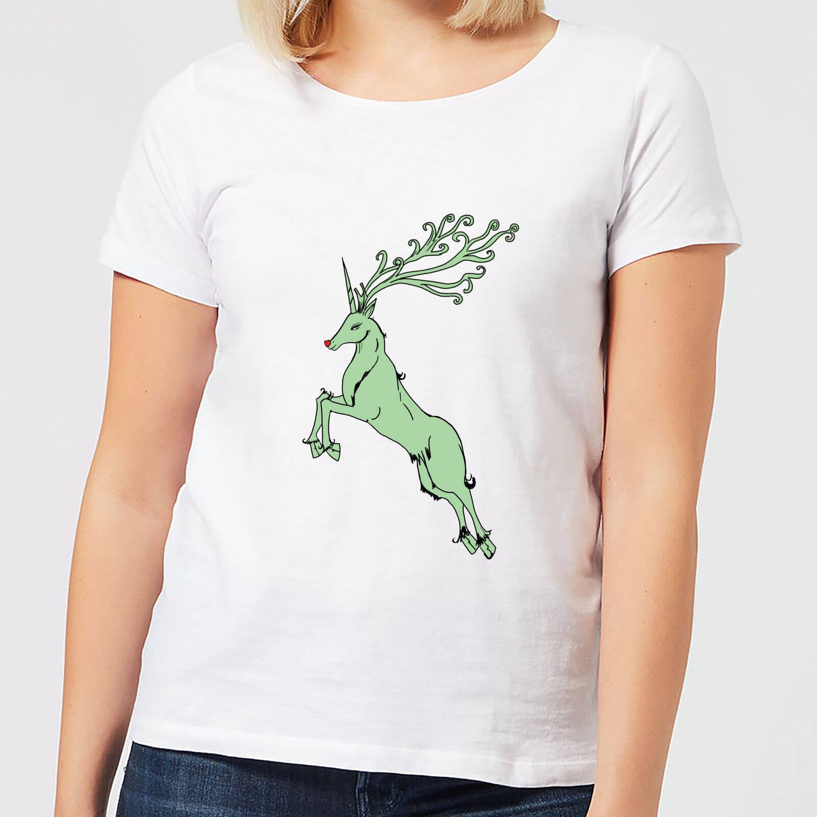 Green Rudolph Women's T-Shirt - White - S