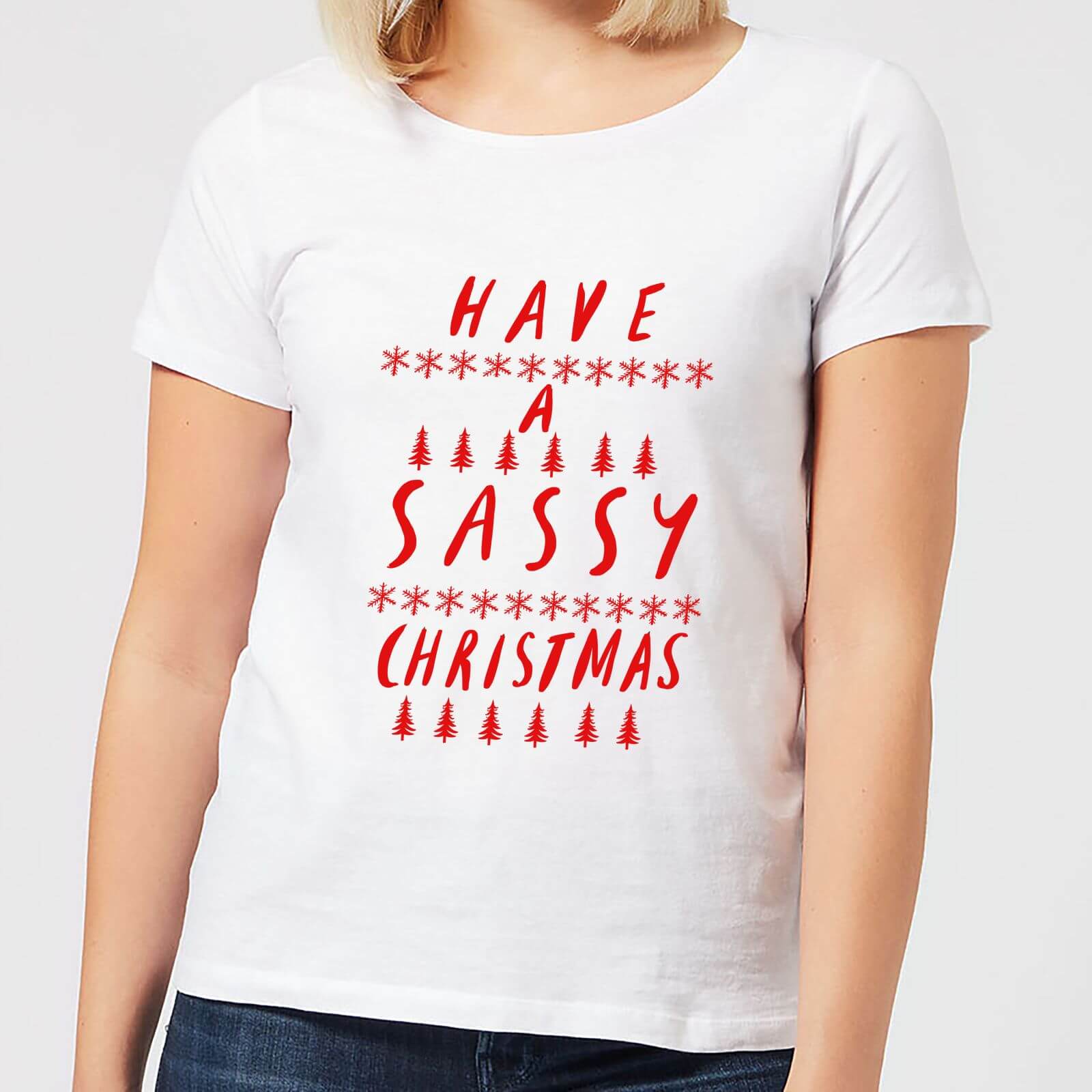 Have A Sassy Christmas Women's T-Shirt - White - XL - White