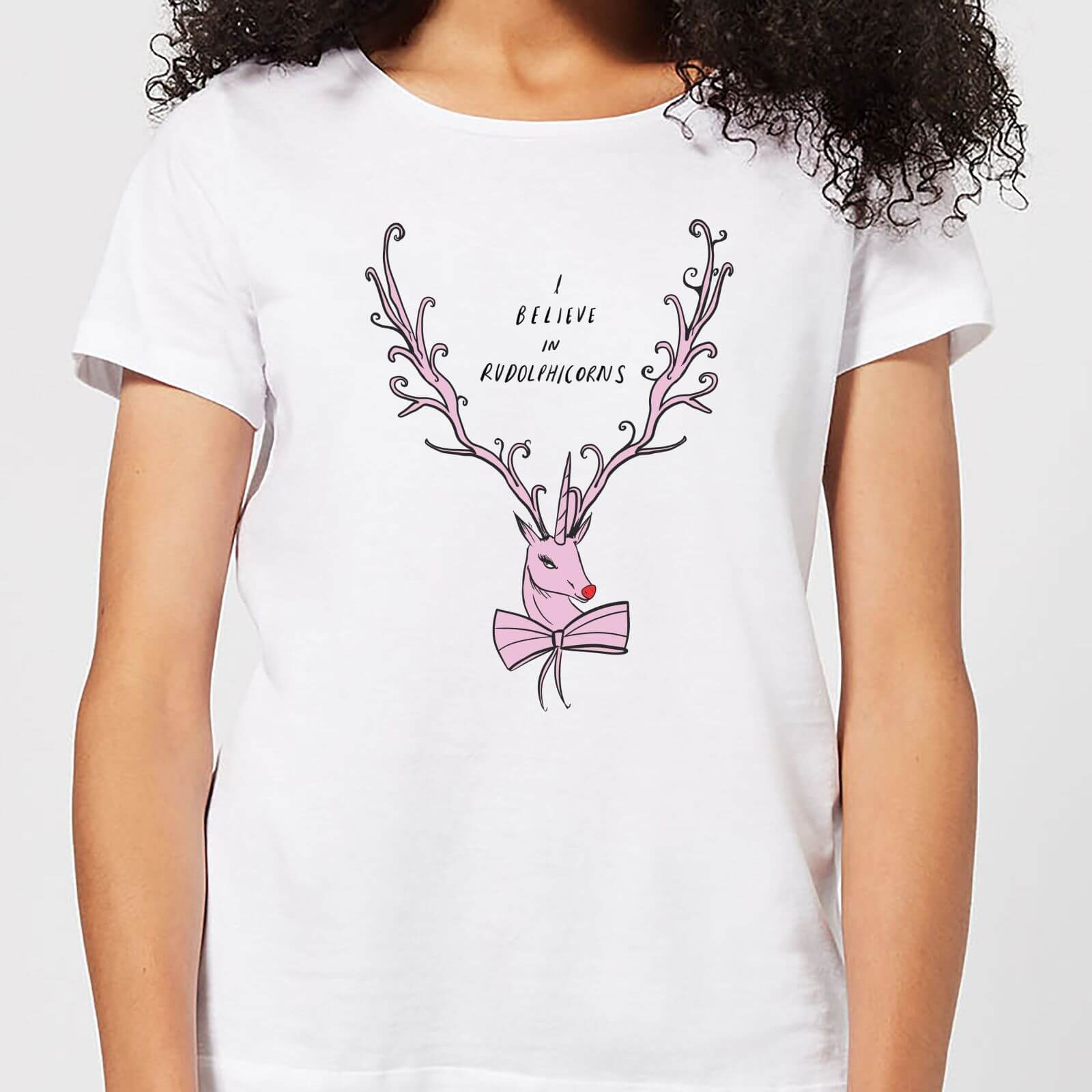 I Believe In Rudolicorns Women's T-Shirt - White - M - White