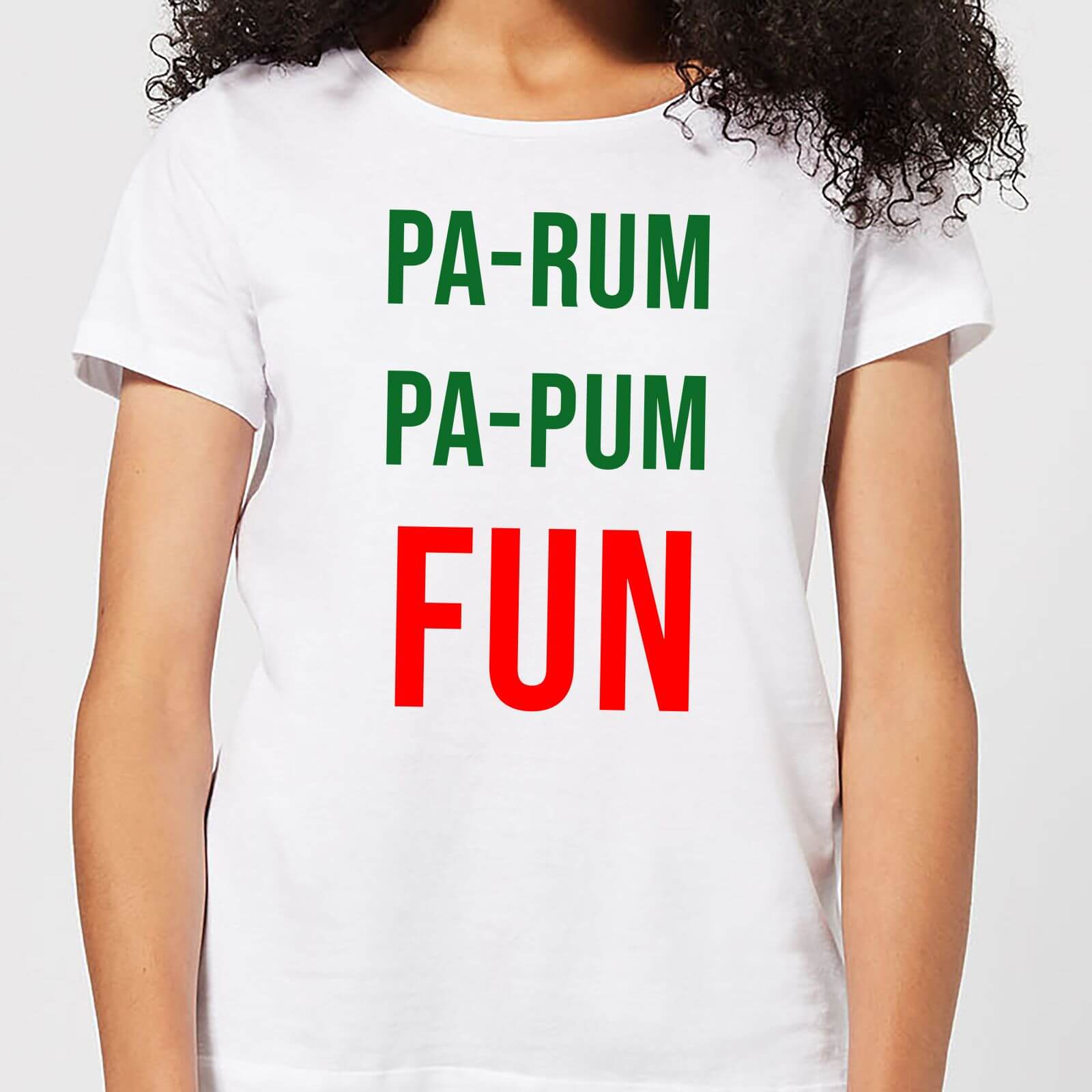 Pa-Rum Pa-Pum Fun Women's T-Shirt - White - S - White