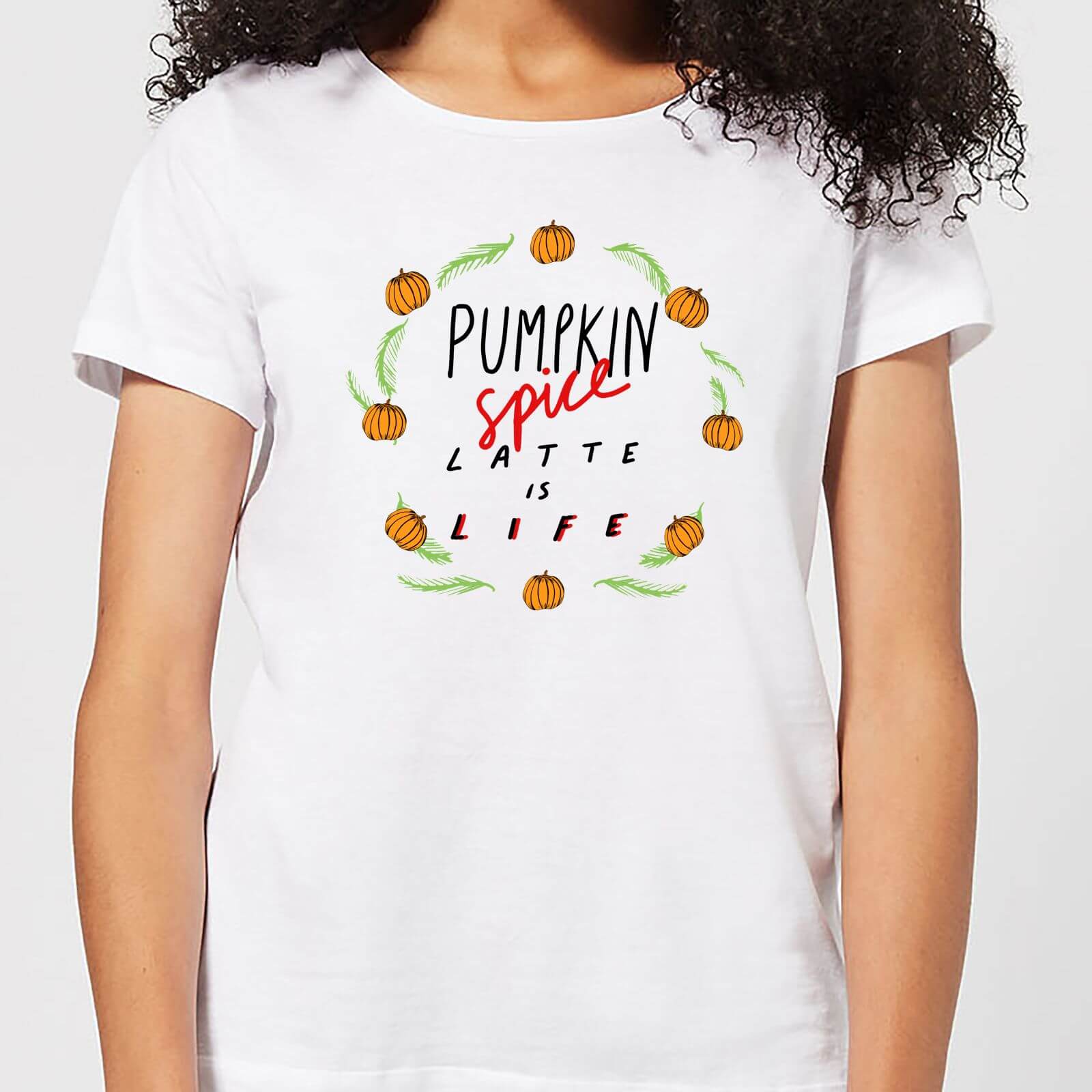 Pumpkin Spice Latte Is Life Women's T-Shirt - White - XL - White